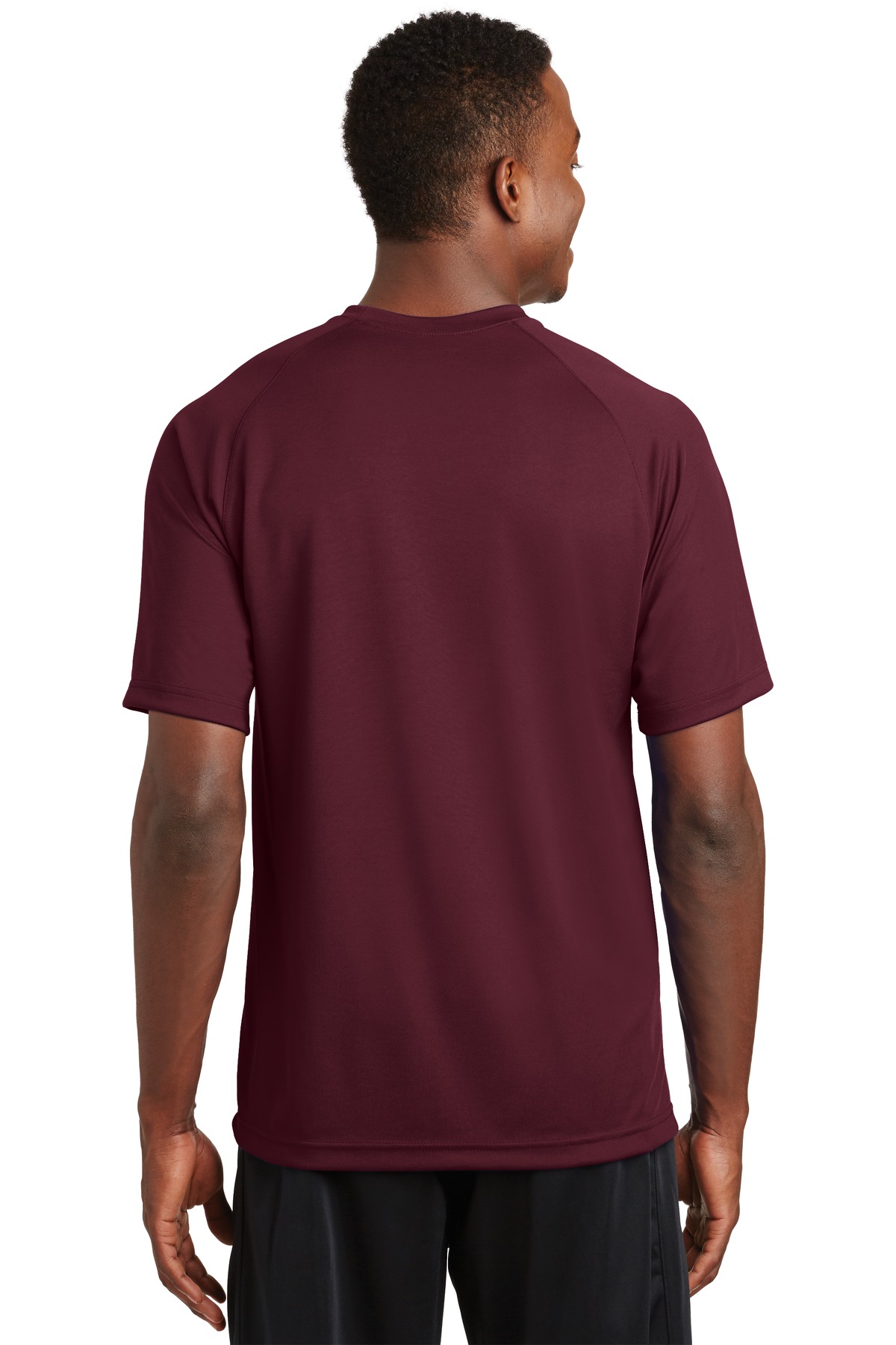 T473 Sport-Tek Dry Zone Short Sleeve Raglan T-Shirt. - Back Image