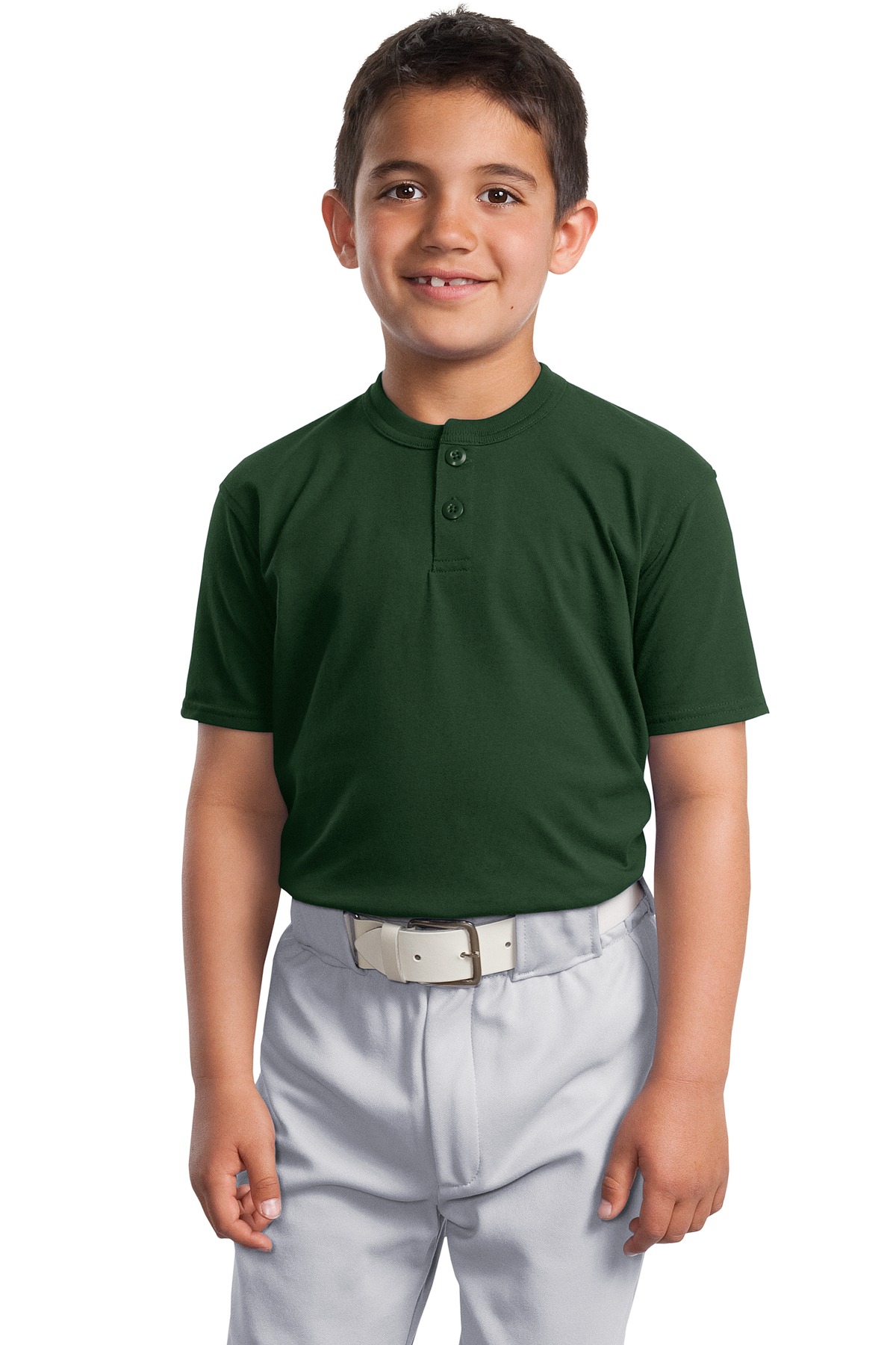 YT210 Sport-Tek  Youth Short Sleeve Henley