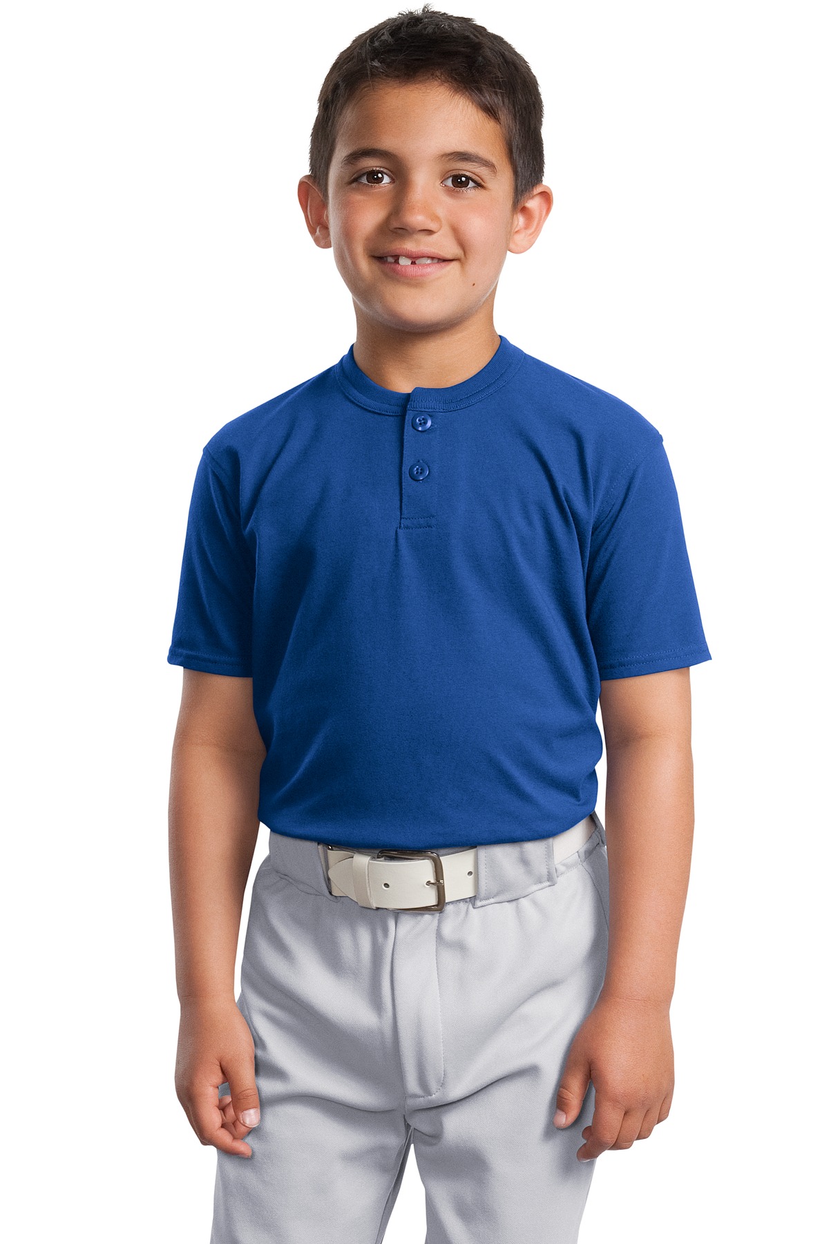 YT210 Sport-Tek  Youth Short Sleeve Henley