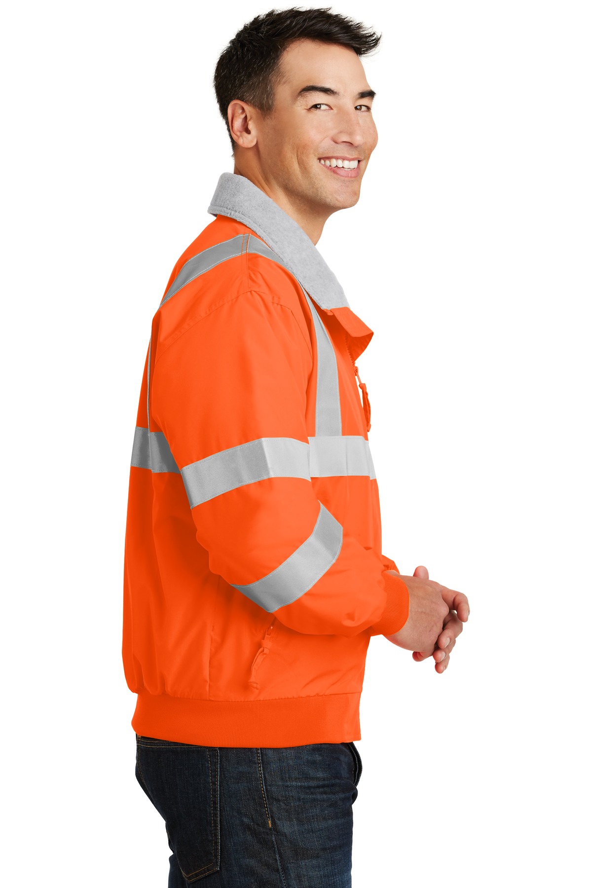SRJ754 Port Authority Enhanced Visibility Challenger Jacket with Reflective Taping. - Siide Image