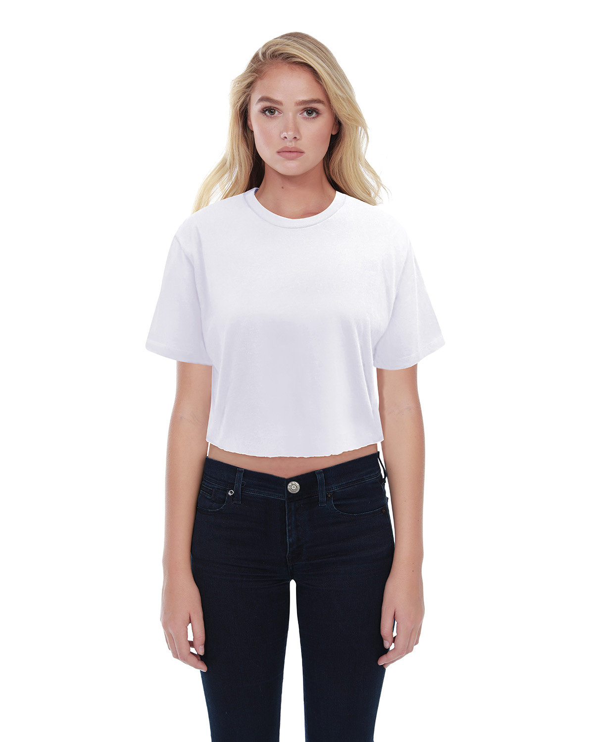 ST1110 StarTee Ladies Boyfriend Crop T-Shirt