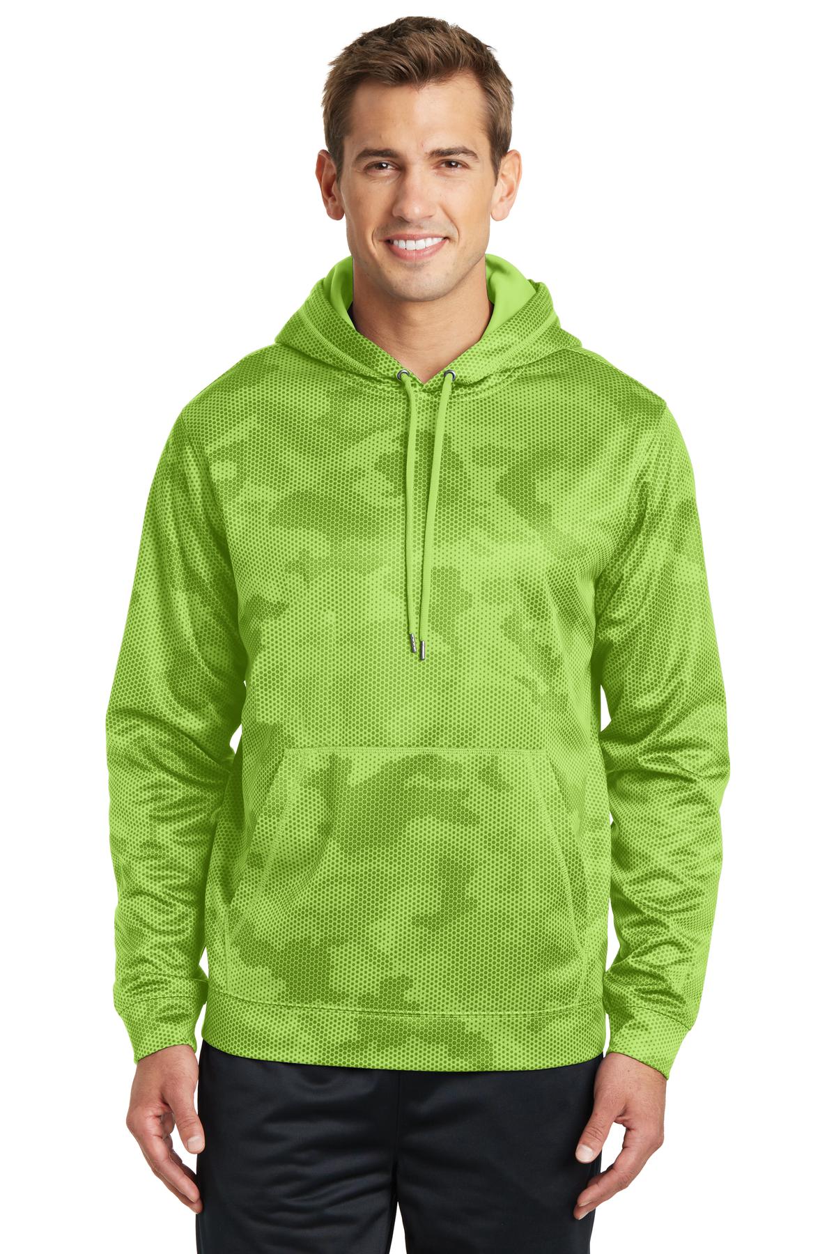 ST240 Sport-Tek Sport-Wick CamoHex Fleece Hooded Pullover. ST240 Sport-Tek Sport-Wick CamoHex Fleece Hooded Pullover.