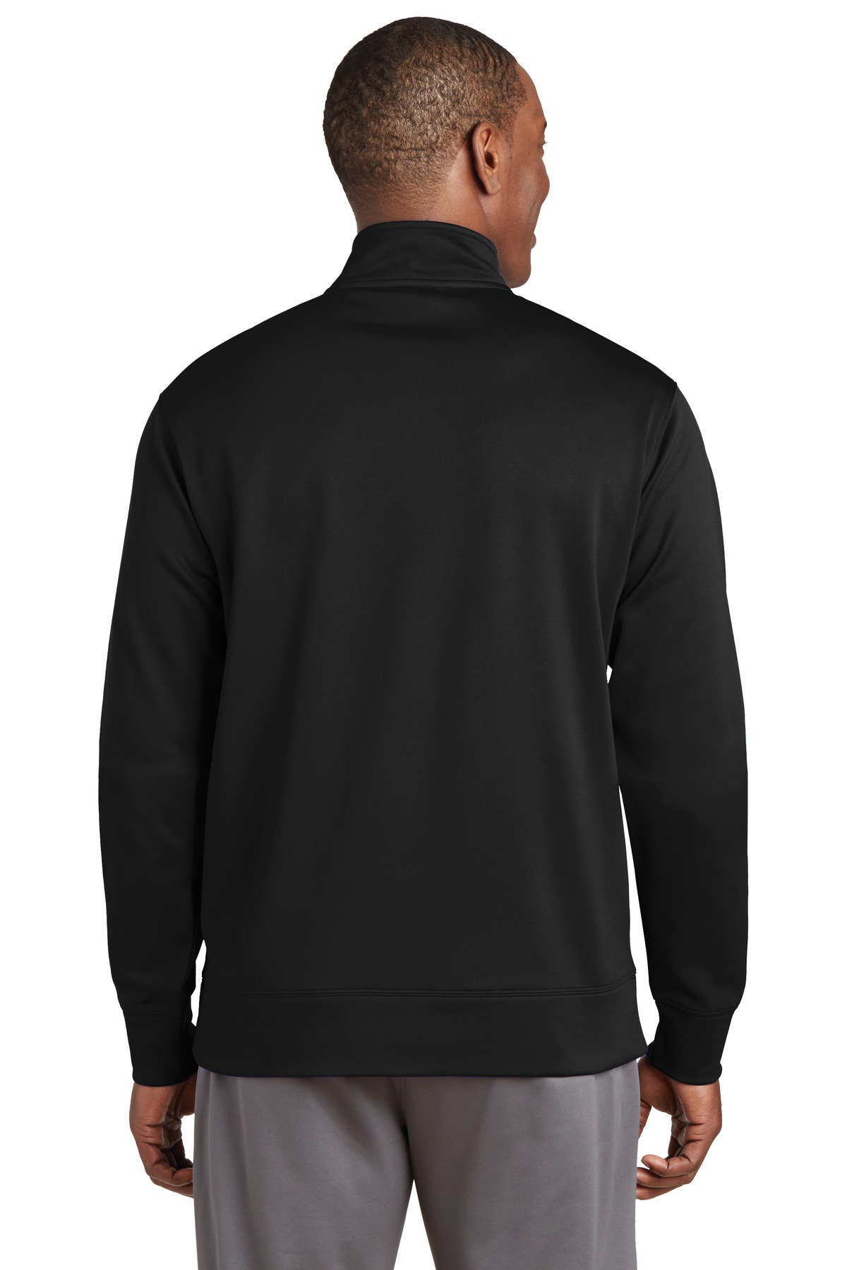 ST241 Sport-Tek Sport-Wick Fleece Full-Zip Jacket - Back Image