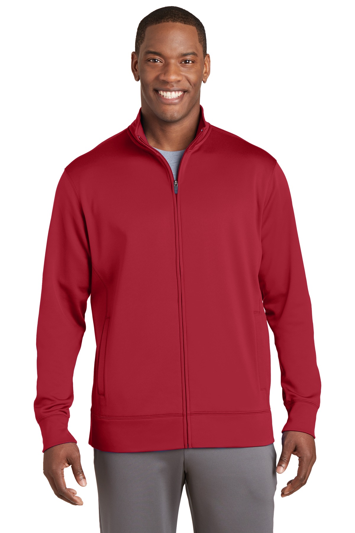 ST241 Sport-Tek Sport-Wick Fleece Full-Zip Jacket Zoom Image