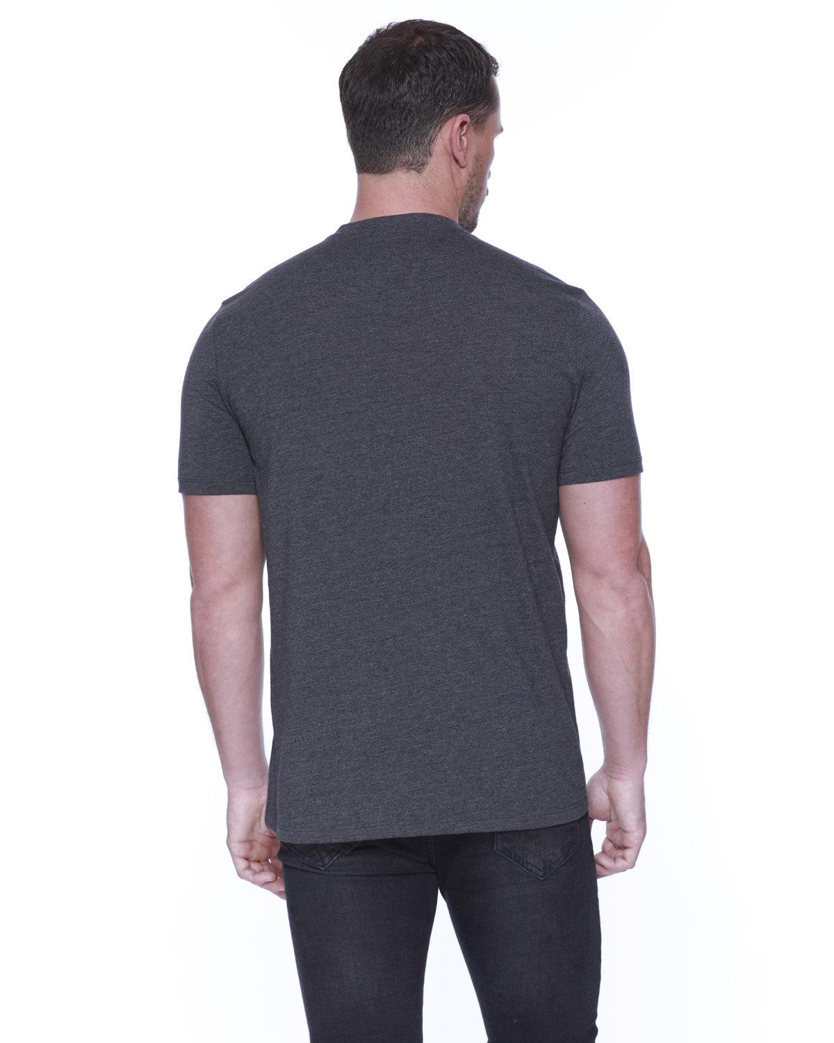 ST2460 StarTee Mens CVC Henley - Back Image