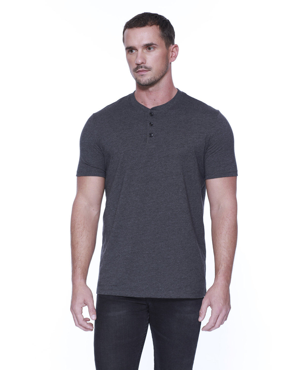 ST2460 StarTee Mens CVC Henley ST2460 StarTee Mens CVC Henley