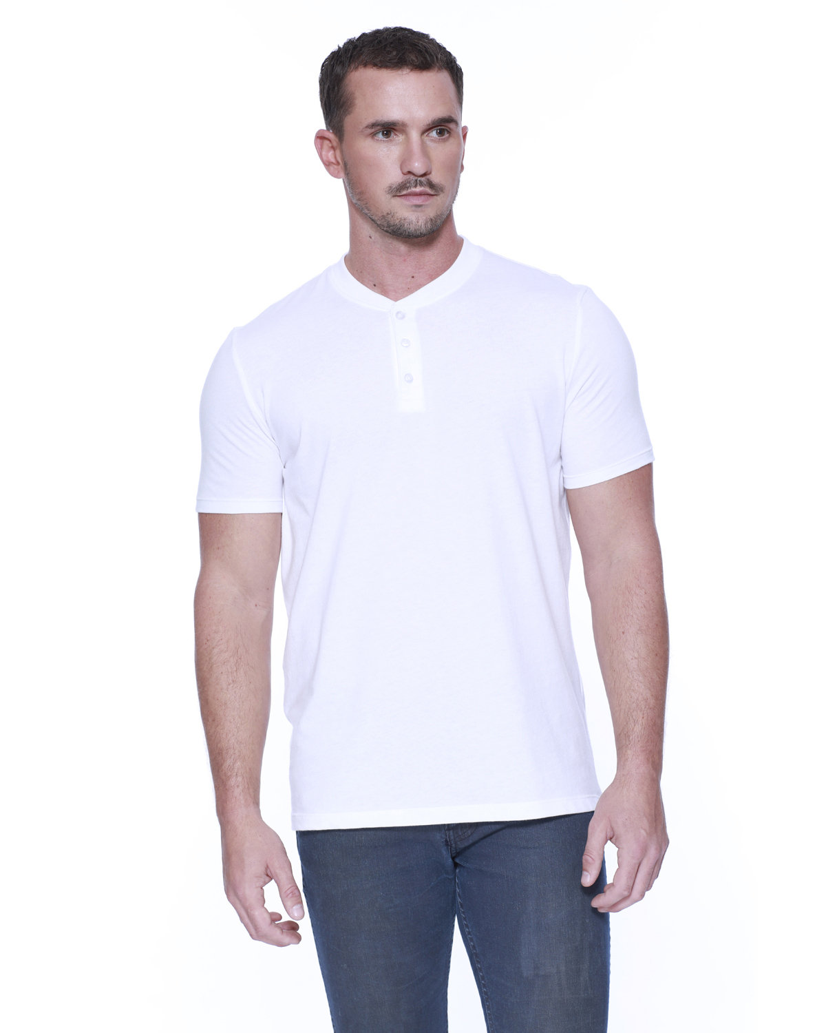 ST2460 StarTee Mens CVC Henley ST2460 StarTee Mens CVC Henley