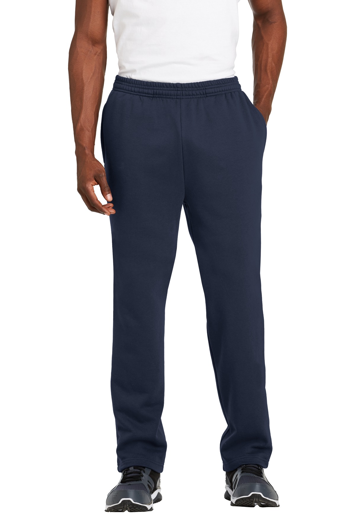 ST257 Sport-Tek Open Bottom Sweatpant. Zoom Image