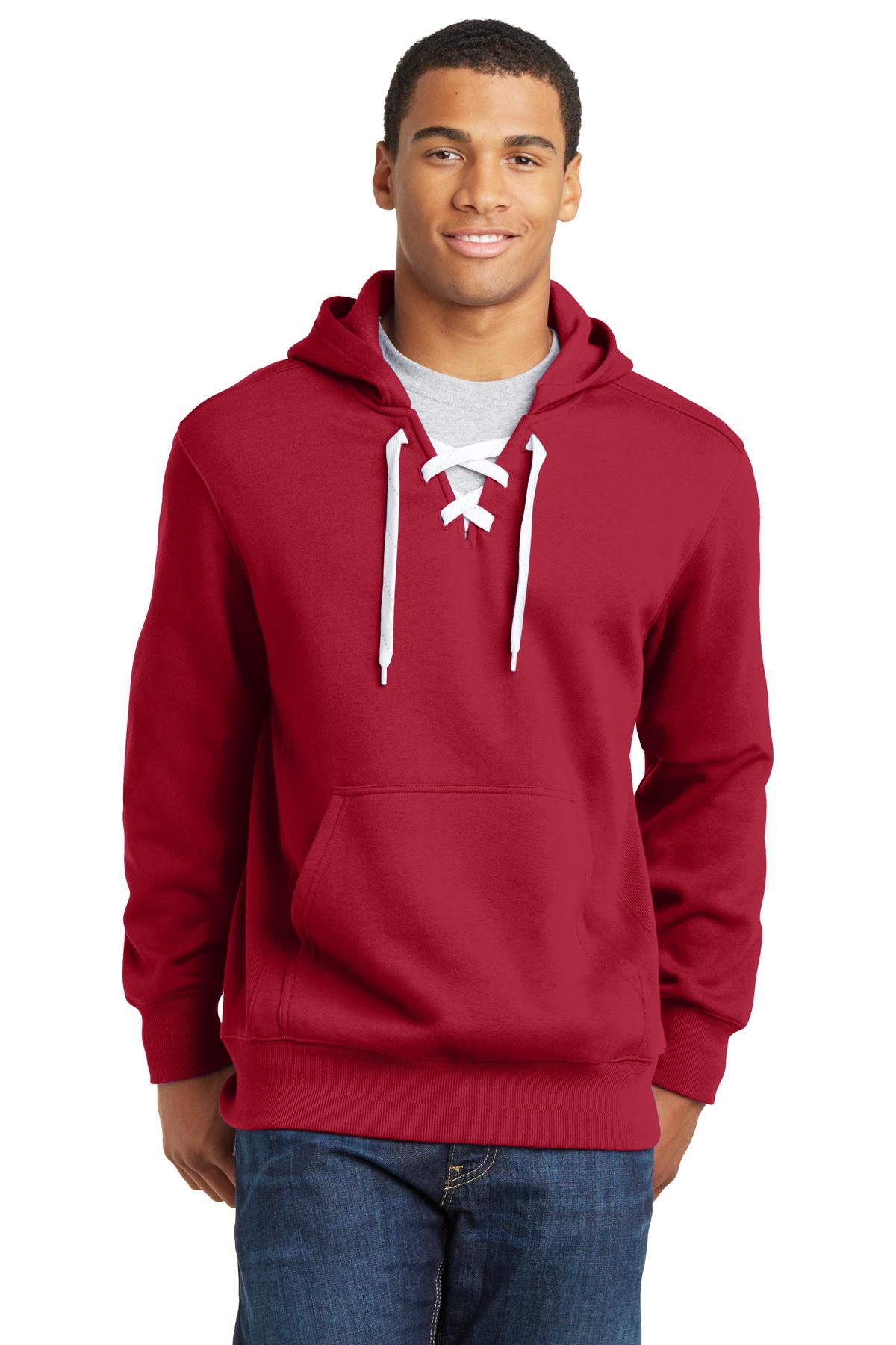 ST271 Sport-Tek Lace Up Pullover Hooded Sweatshirt. Zoom Image