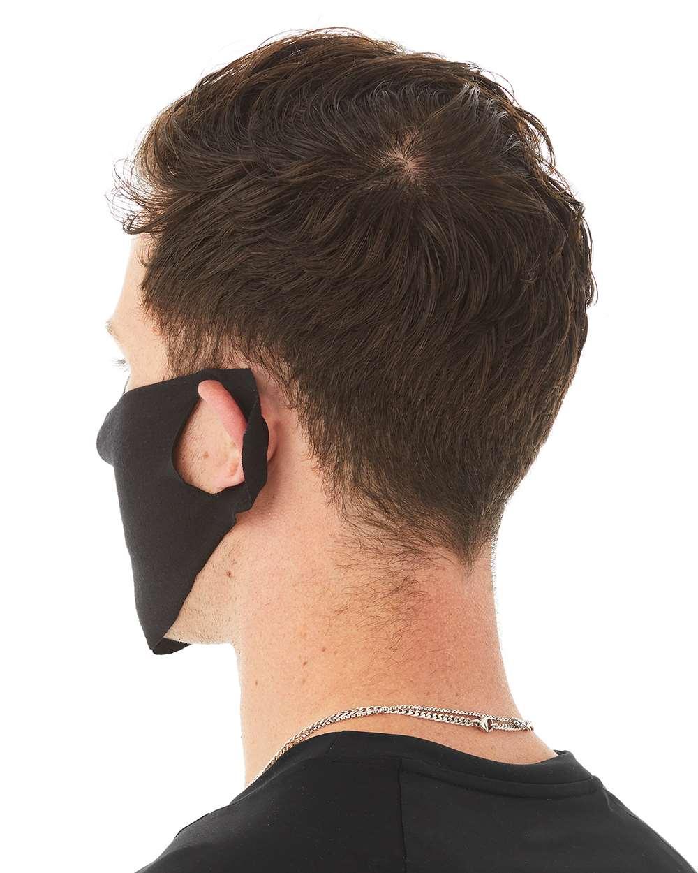 ST323 Bella + Canvas Lightweight Fabric Face Cover - CVC 52/48 Cotton/Poly - Back Image