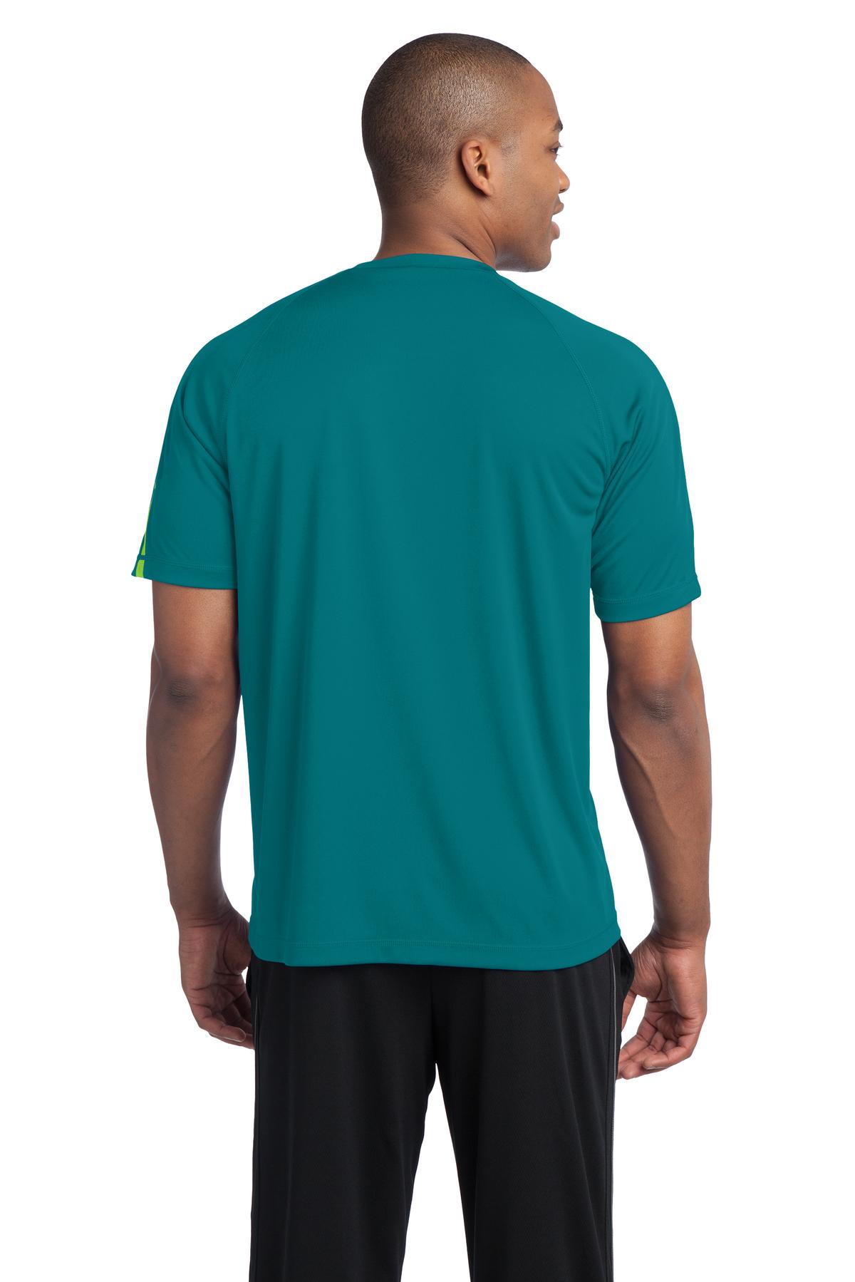 ST351 Sport-Tek Colorblock PosiCharge Competitor Tee. - Back Image