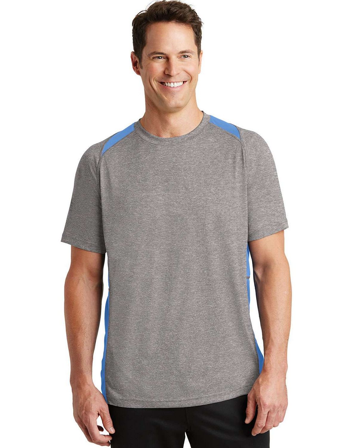 ST361 Sport-Tek Heather Colorblock Contender Tee. ST361 Sport-Tek Heather Colorblock Contender Tee.