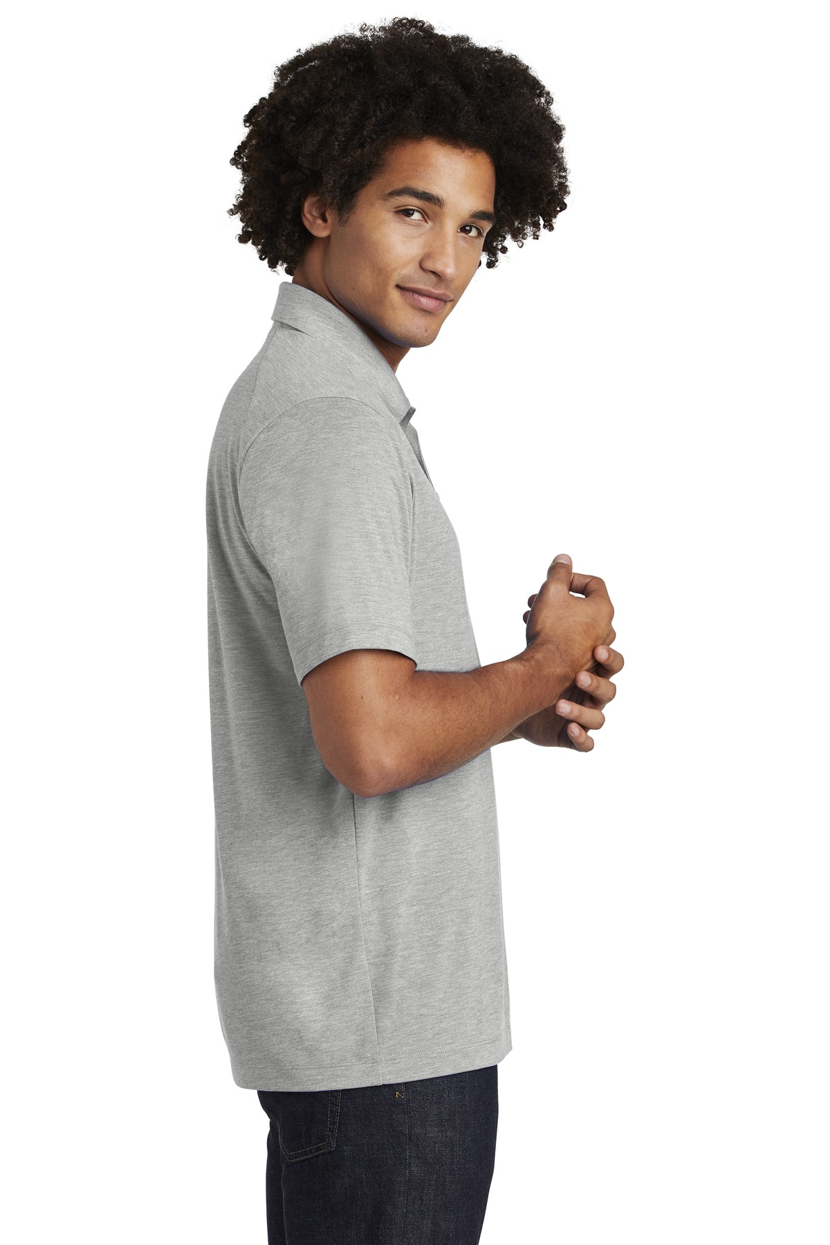 ST405 Sport-Tek PosiCharge Tri-Blend Wicking Polo. ST405 Sport-Tek PosiCharge Tri-Blend Wicking Polo. - Siide Image