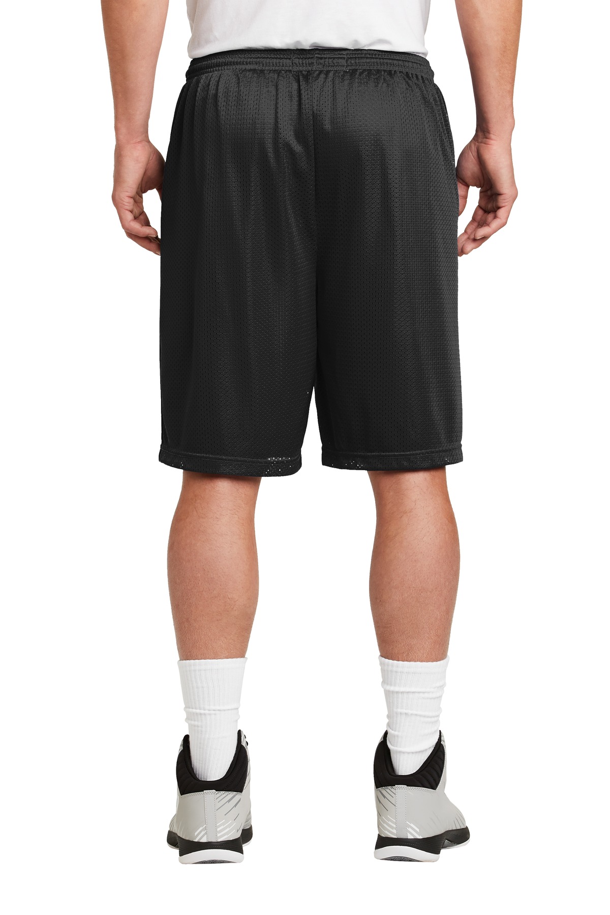 ST515 Sport-Tek Long PosiCharge Classic Mesh Short. - Back Image