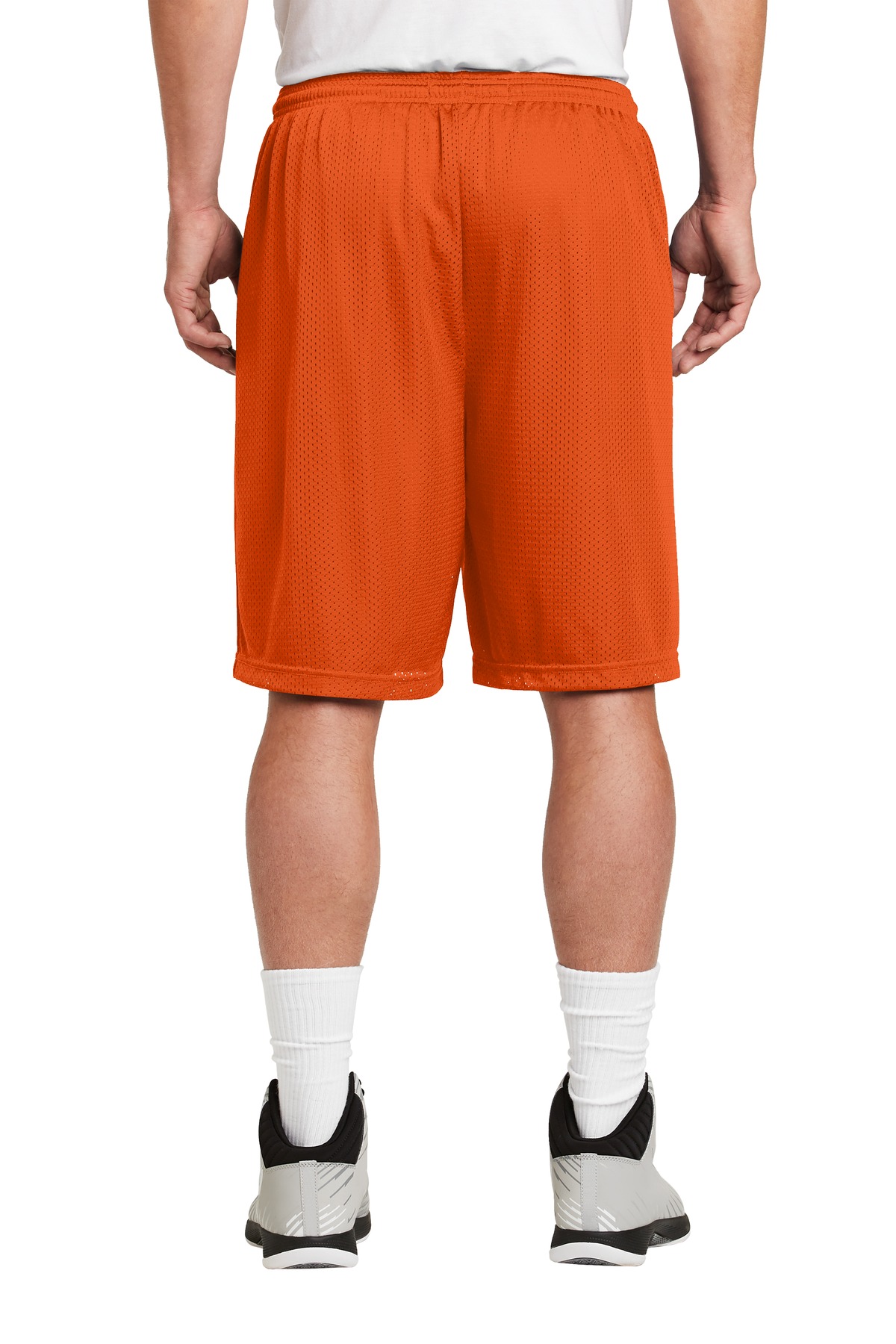ST515 Sport-Tek Long PosiCharge Classic Mesh Short. - Back Image