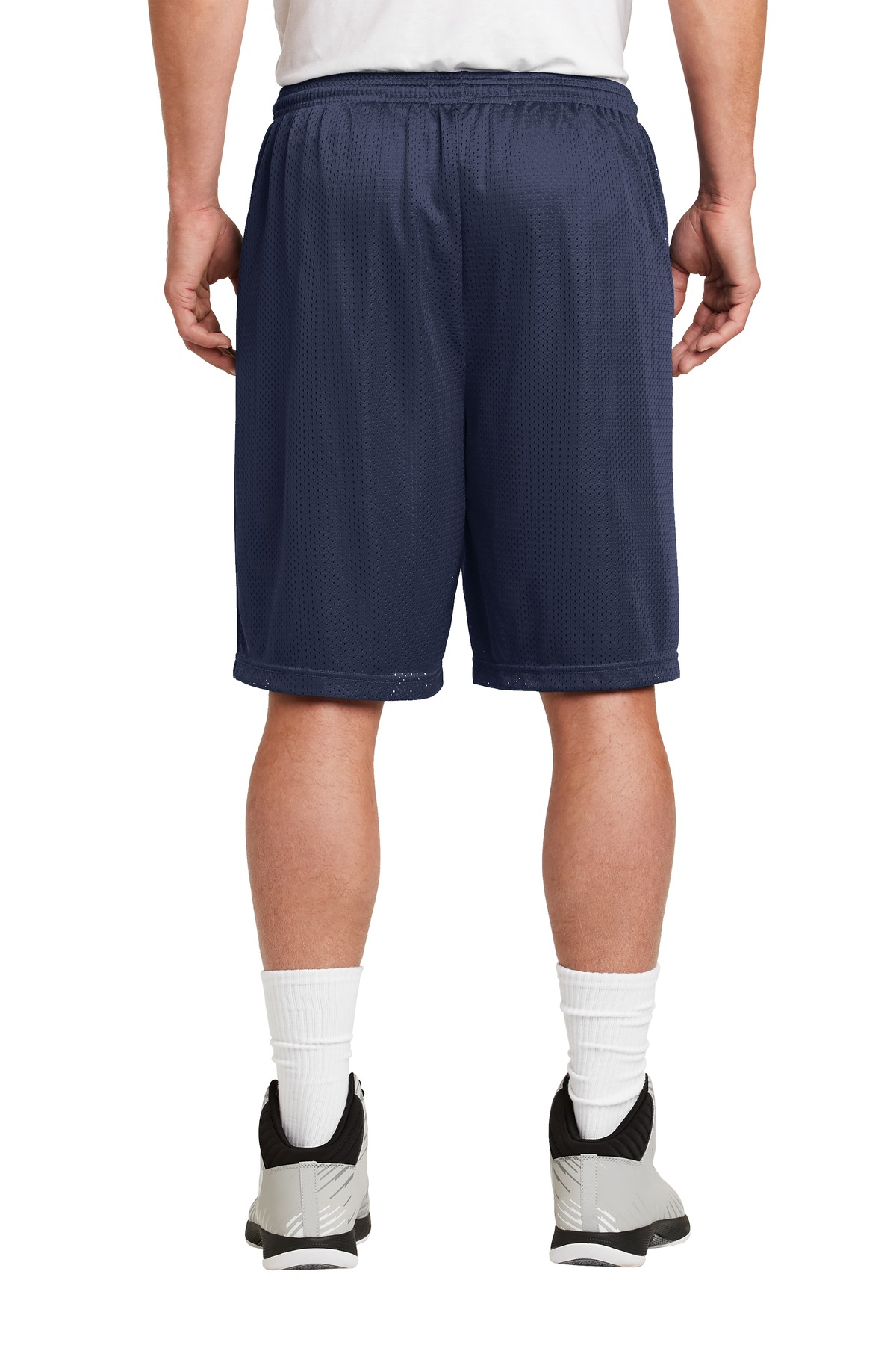 ST515 Sport-Tek Long PosiCharge Classic Mesh Short. - Back Image