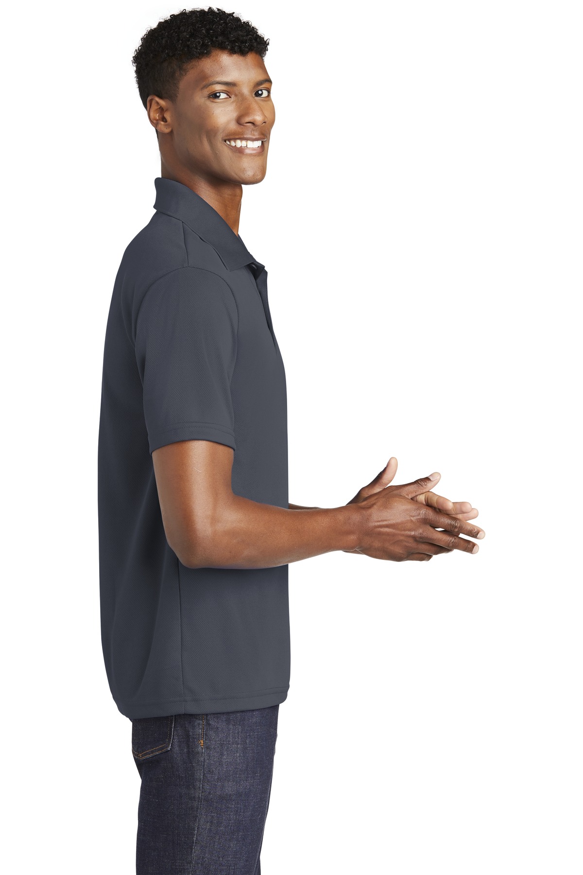 ST640 Sport-Tek PosiCharge RacerMesh Polo Shirt ST640 Sport-Tek PosiCharge RacerMesh Polo Shirt - Siide Image