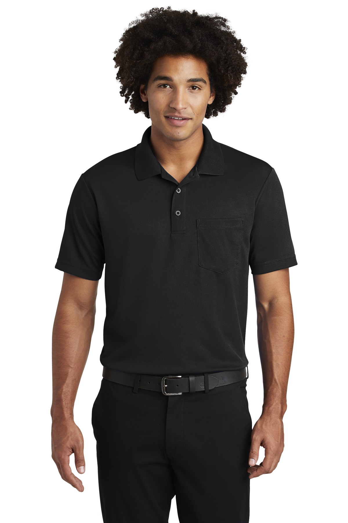 ST640P Sport-Tek PosiCharge RacerMesh Pocket Polo.