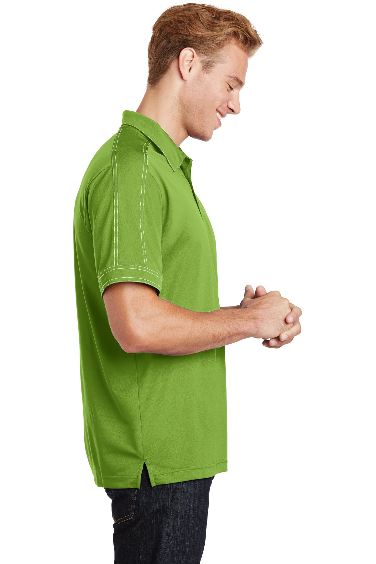 ST659 Sport-Tek Contrast Stitch Micropique Sport-Wick Polo. - Siide Image