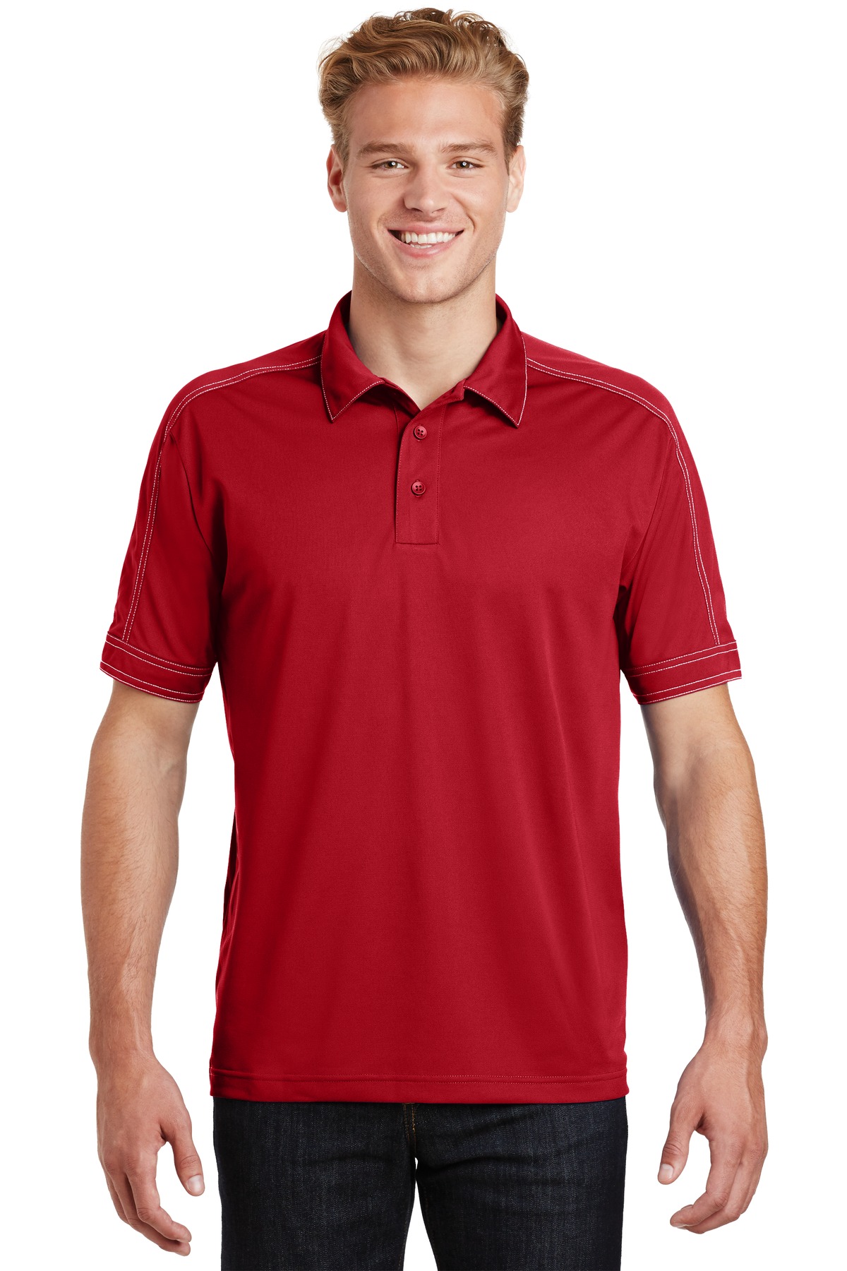 ST659 Sport-Tek Contrast Stitch Micropique Sport-Wick Polo.