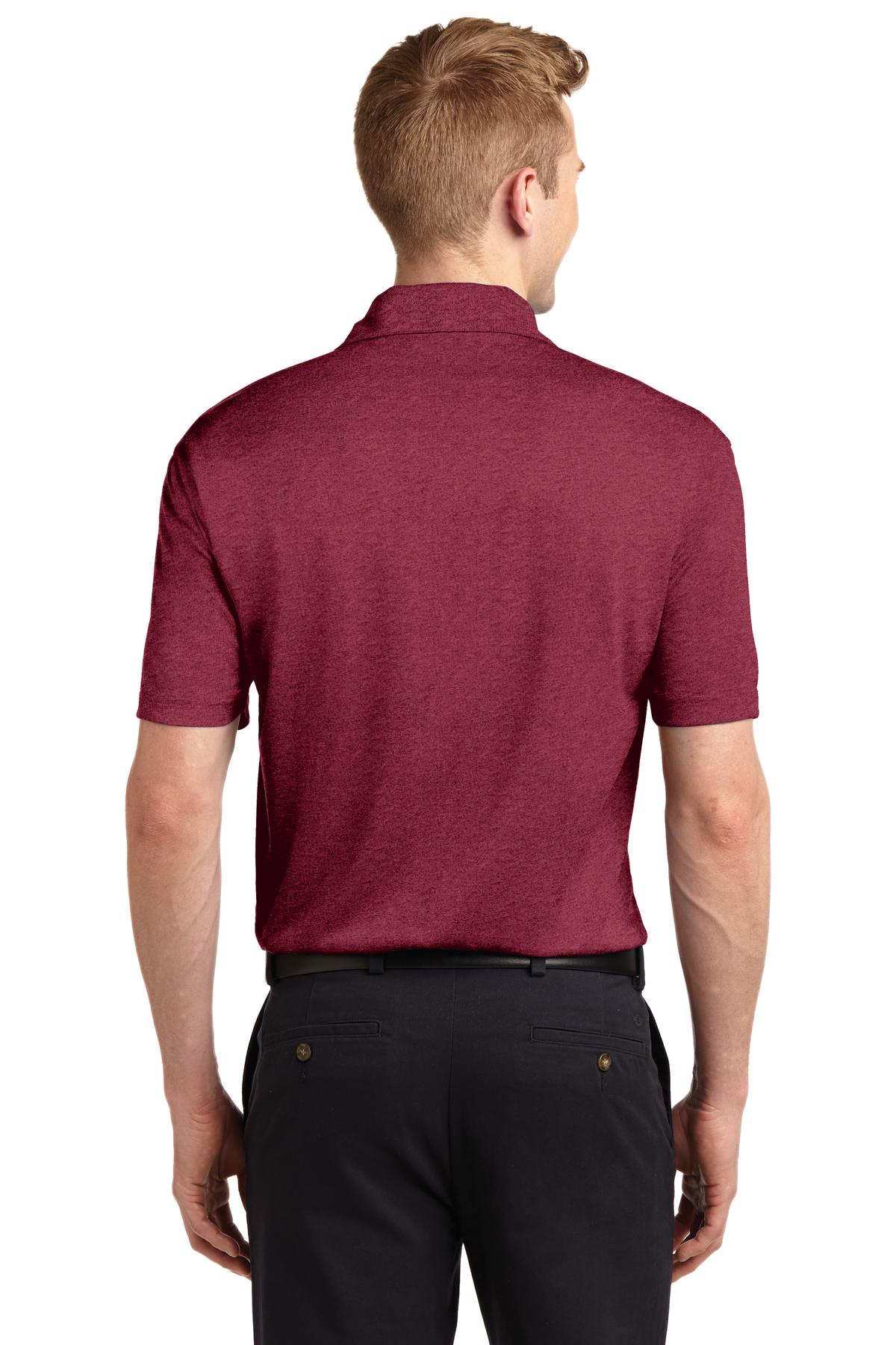 ST660 Sport-Tek Heather Contender Polo. - Back Image