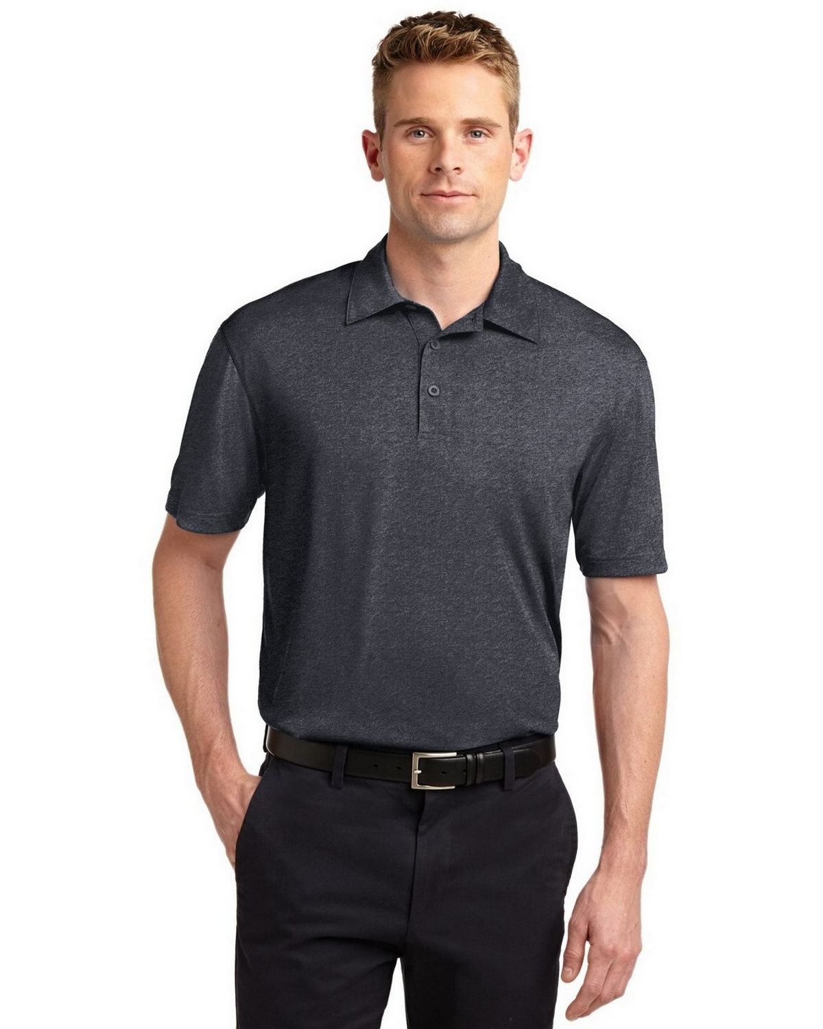 ST660 Sport-Tek Heather Contender Polo. ST660 Sport-Tek Heather Contender Polo.