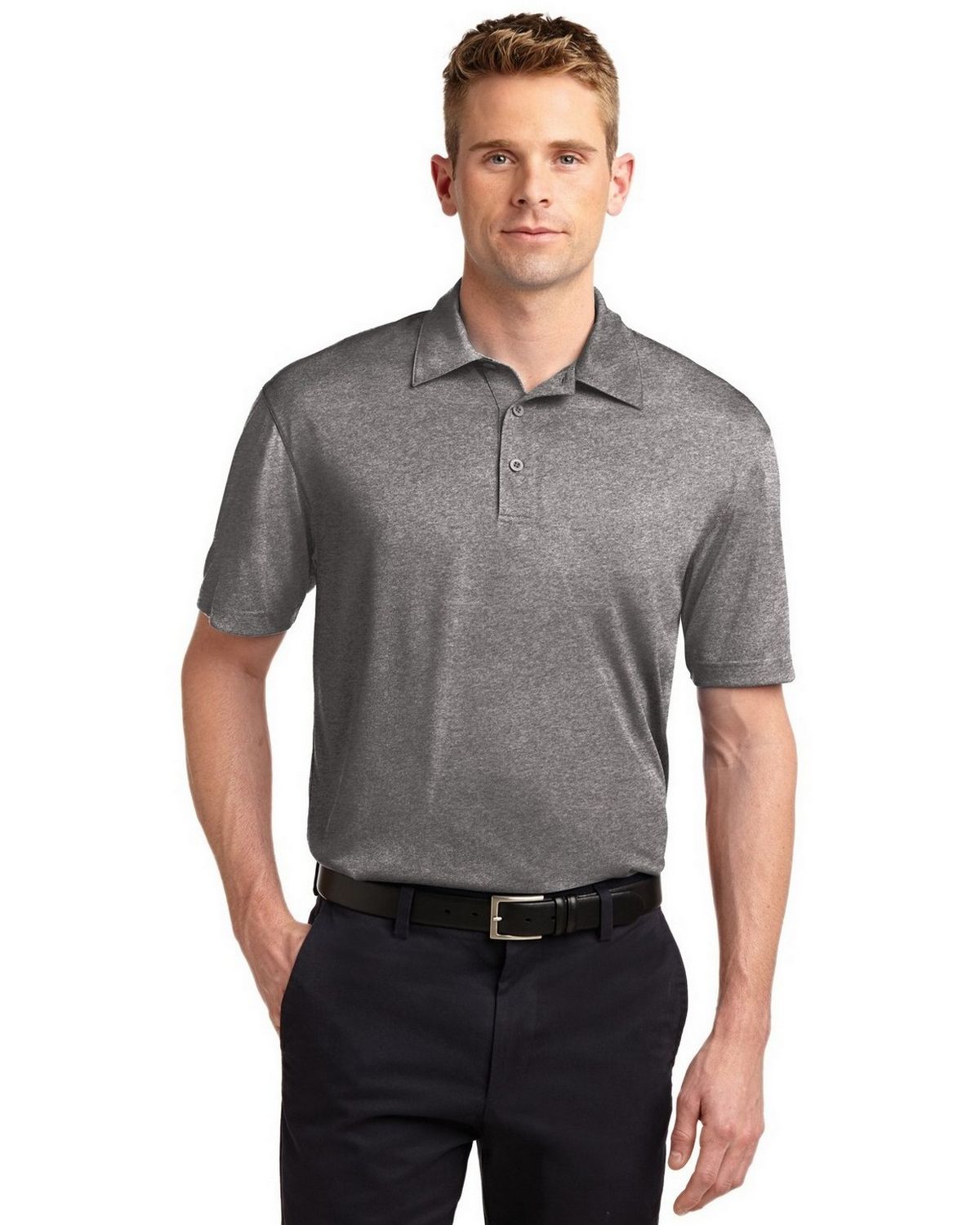 ST660 Sport-Tek Heather Contender Polo.