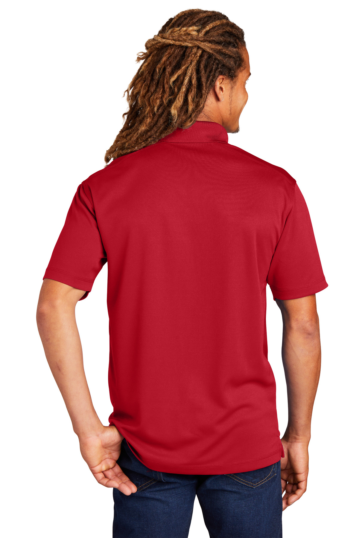 Sport-Tek Embroidery ST680 PosiCharge Micro-Mesh Polo - Back Image