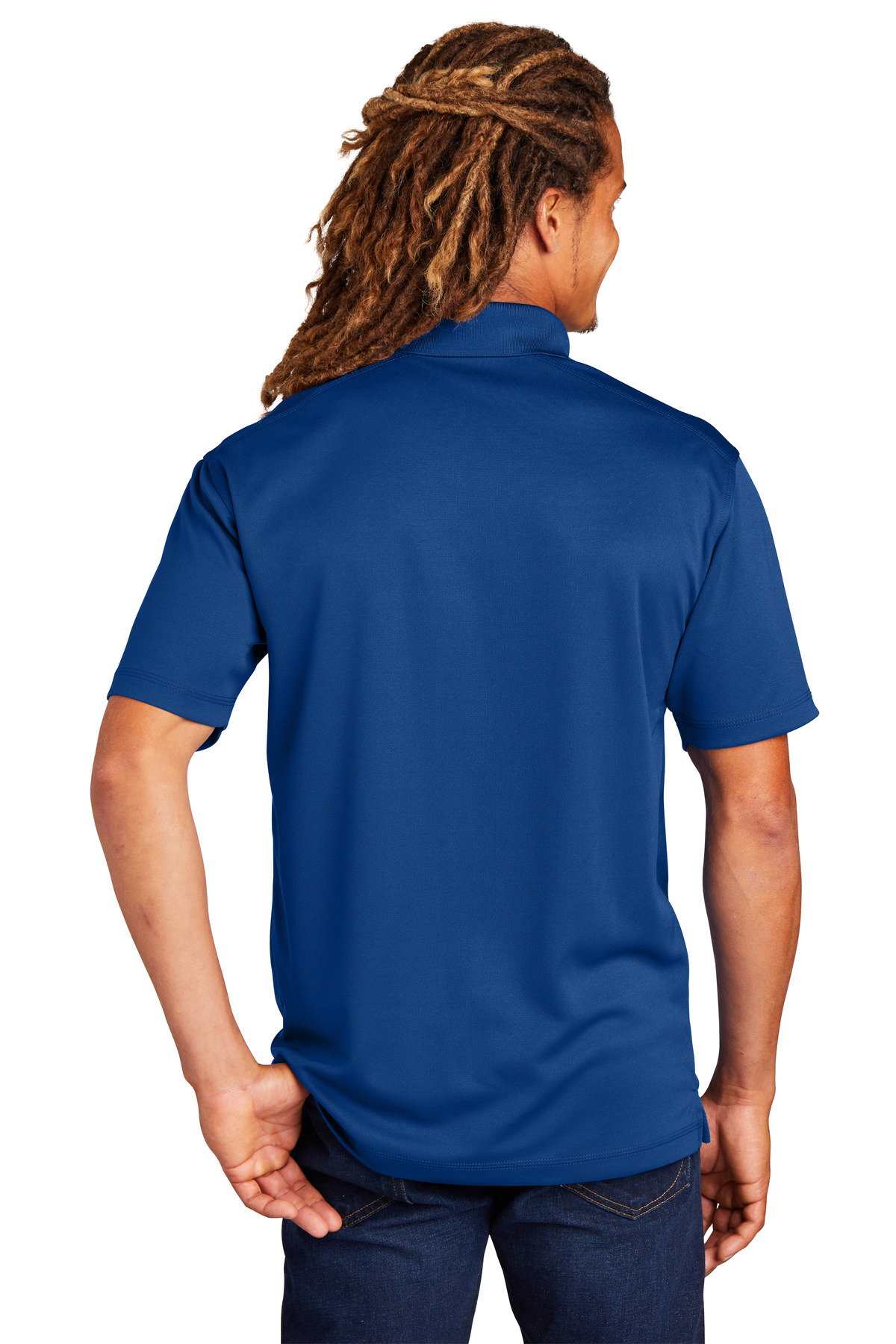 Sport-Tek Embroidery ST680 PosiCharge Micro-Mesh Polo - Back Image