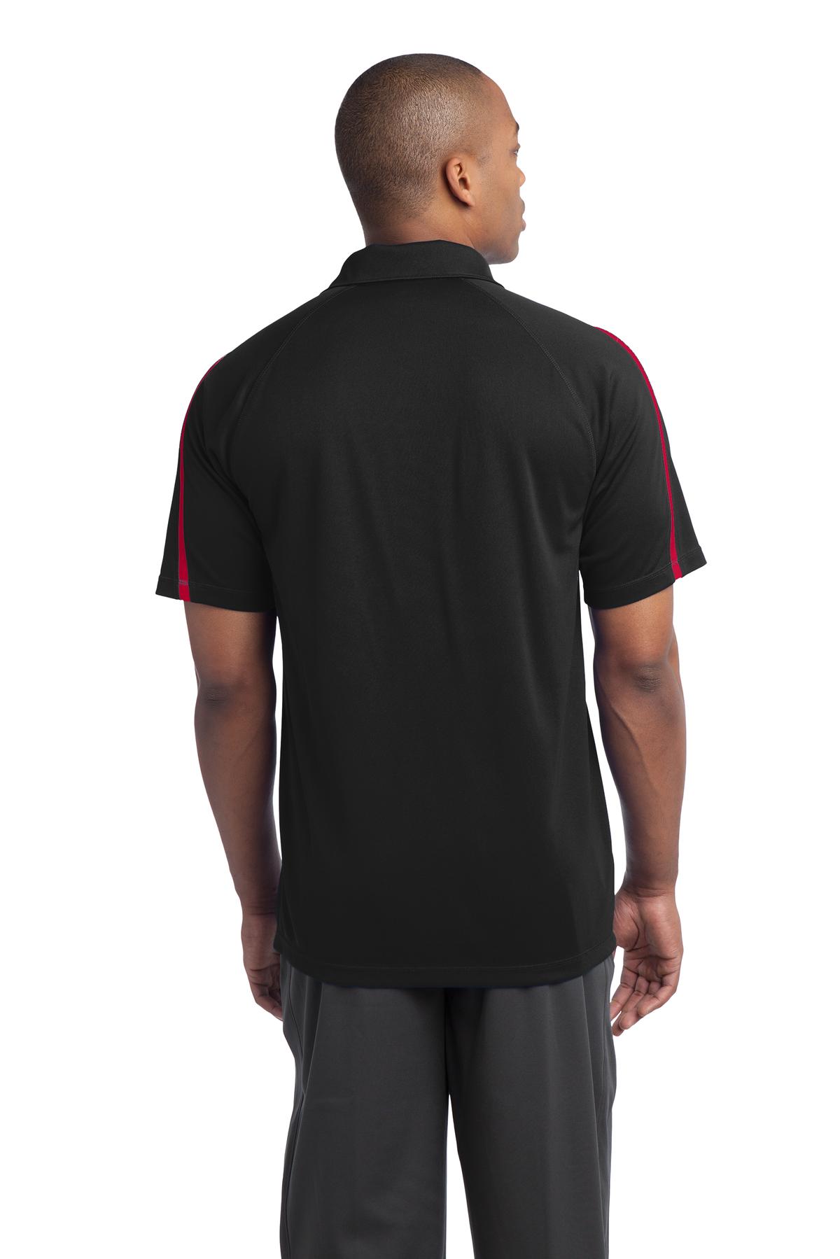 Sport-Tek Direct to Film (DTF) ST685 PosiCharge Micro-Mesh Colorblock Polo - Back Image