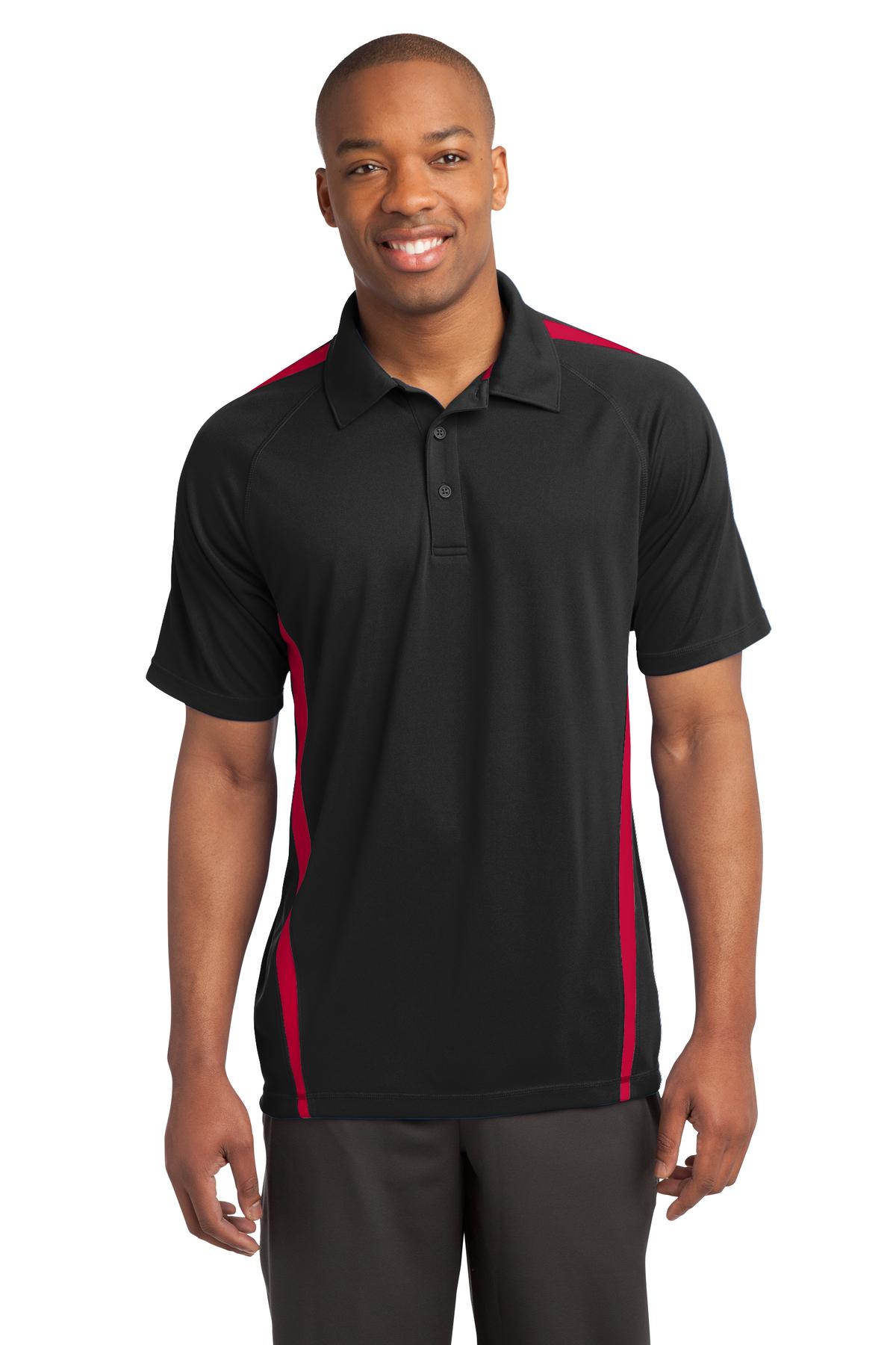 Sport-Tek Direct to Film (DTF) ST685 PosiCharge Micro-Mesh Colorblock Polo