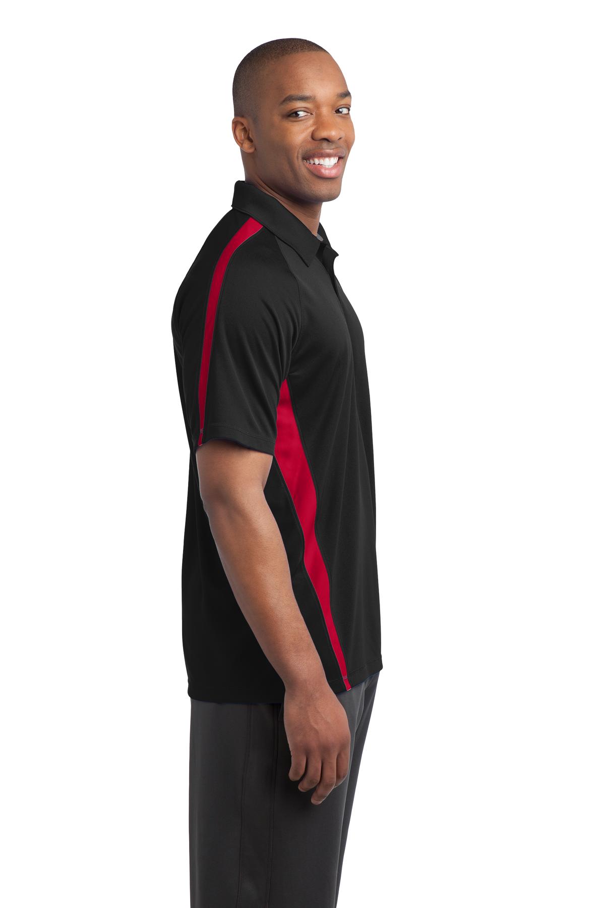 Sport-Tek Direct to Film (DTF) ST685 PosiCharge Micro-Mesh Colorblock Polo - Siide Image