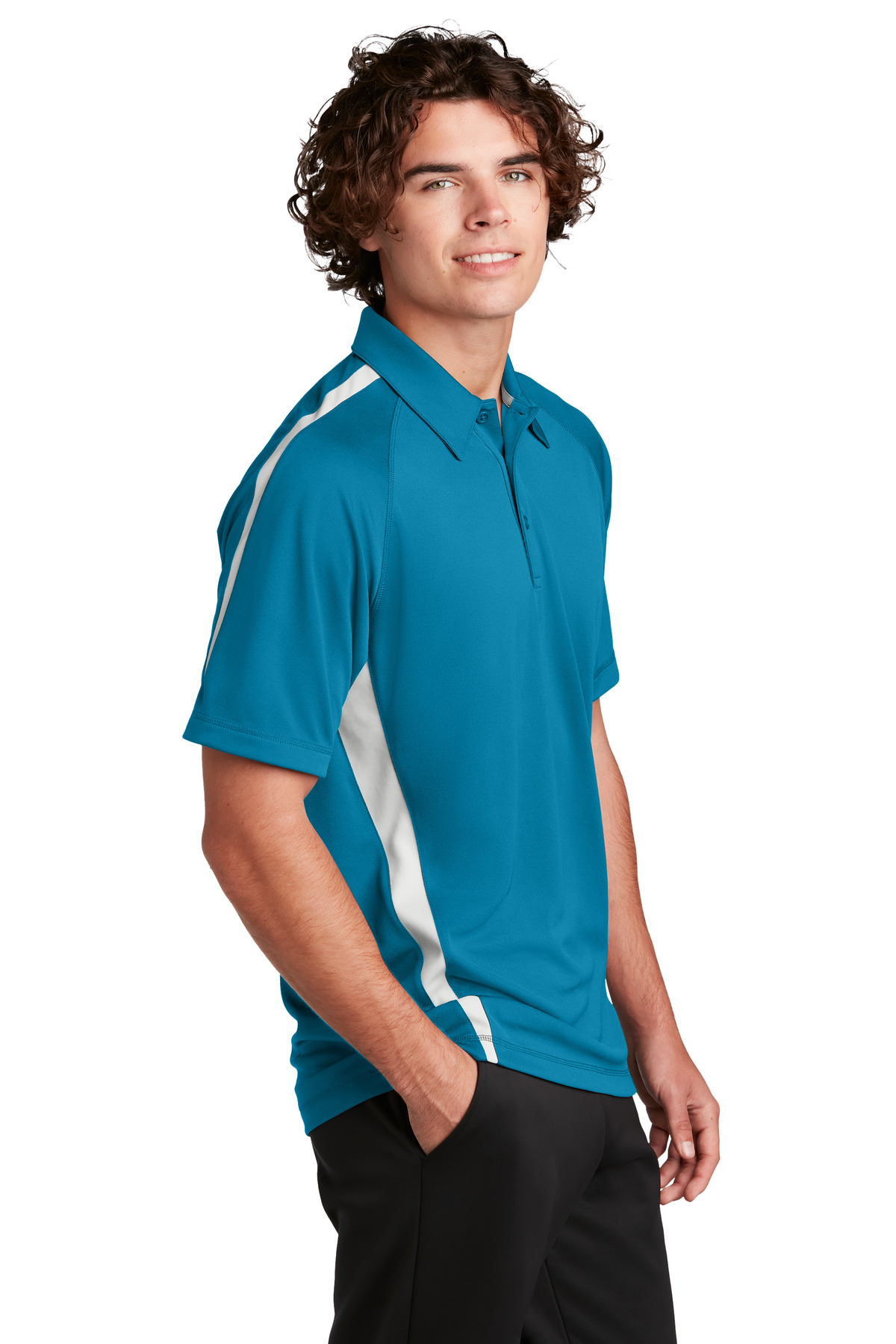 ST685 Sport-Tek PosiCharge Micro-Mesh Colorblock Polo ST685 Sport-Tek PosiCharge Micro-Mesh Colorblock Polo - Siide Image
