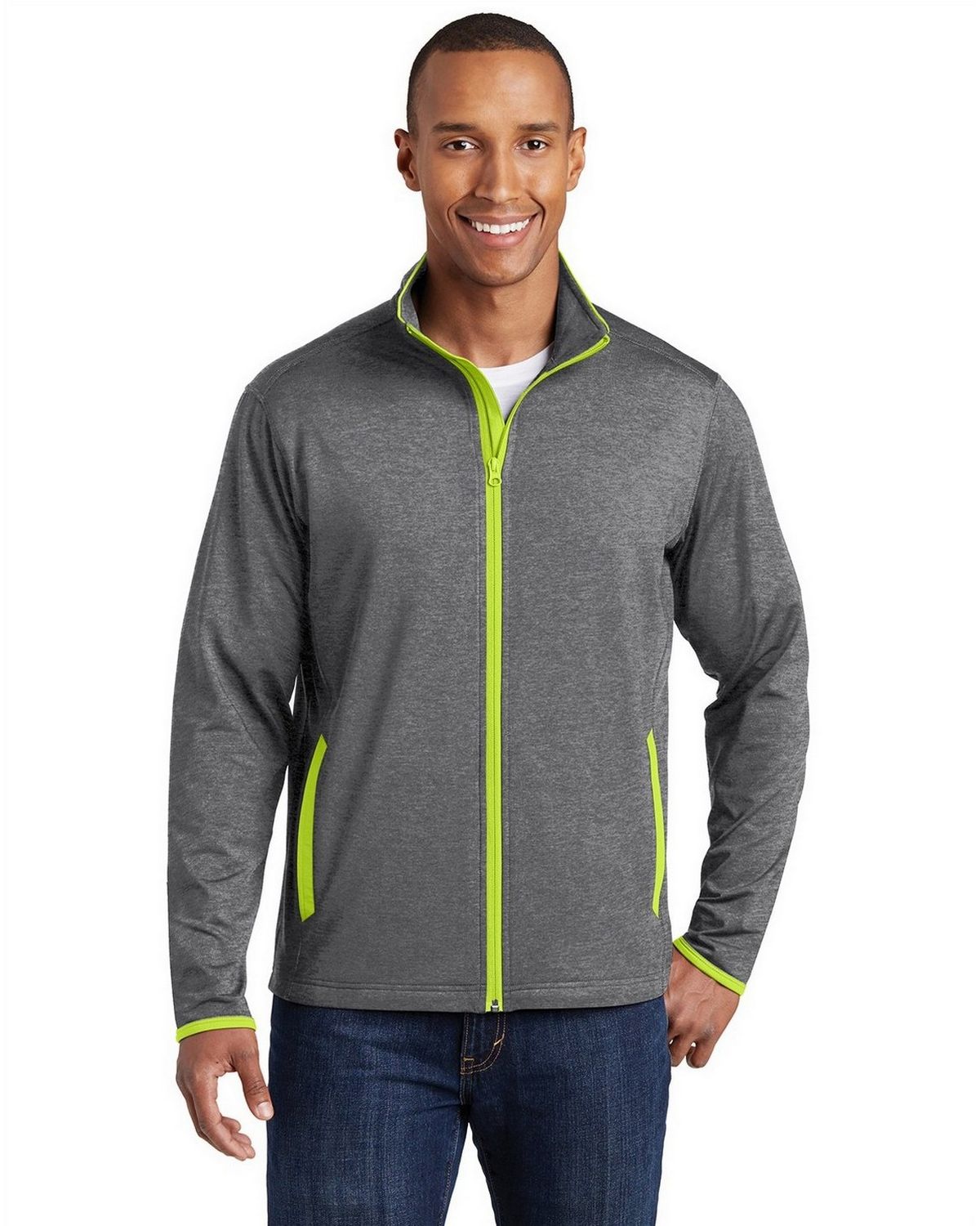 ST853 Sport-Tek Sport-Wick Stretch Contrast Full-Zip Jacket. ST853 Sport-Tek Sport-Wick Stretch Contrast Full-Zip Jacket.