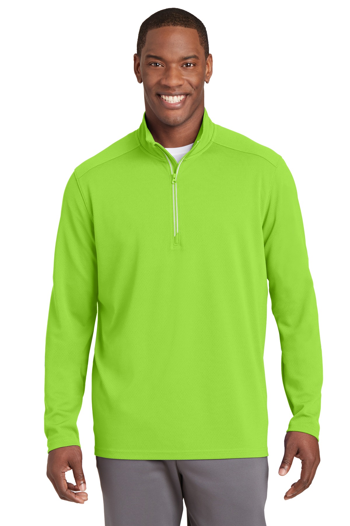 ST860 Sport-Tek Sport-Wick Textured 1/4-Zip Pullover. ST860 Sport-Tek Sport-Wick Textured 1/4-Zip Pullover.