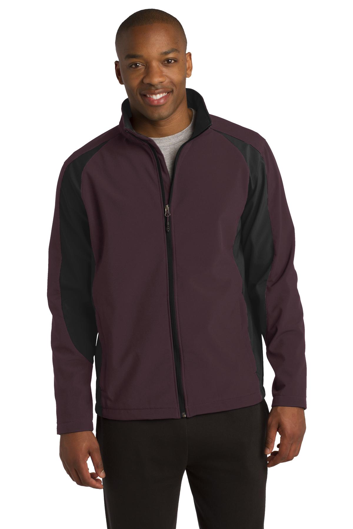 ST970 Sport-Tek Colorblock Soft Shell Jacket. Zoom Image