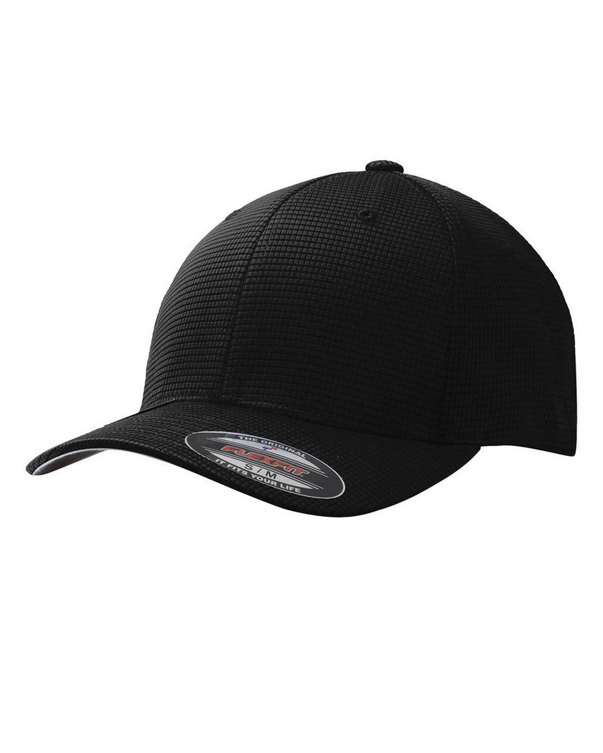 STC33 Sport-Tek Flexfit Grid Texture Cap.