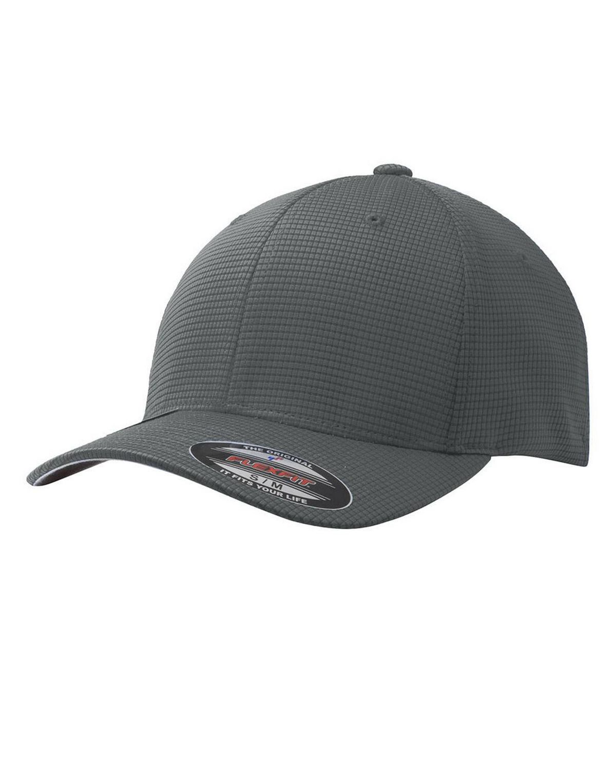 STC33 Sport-Tek Flexfit Grid Texture Cap.