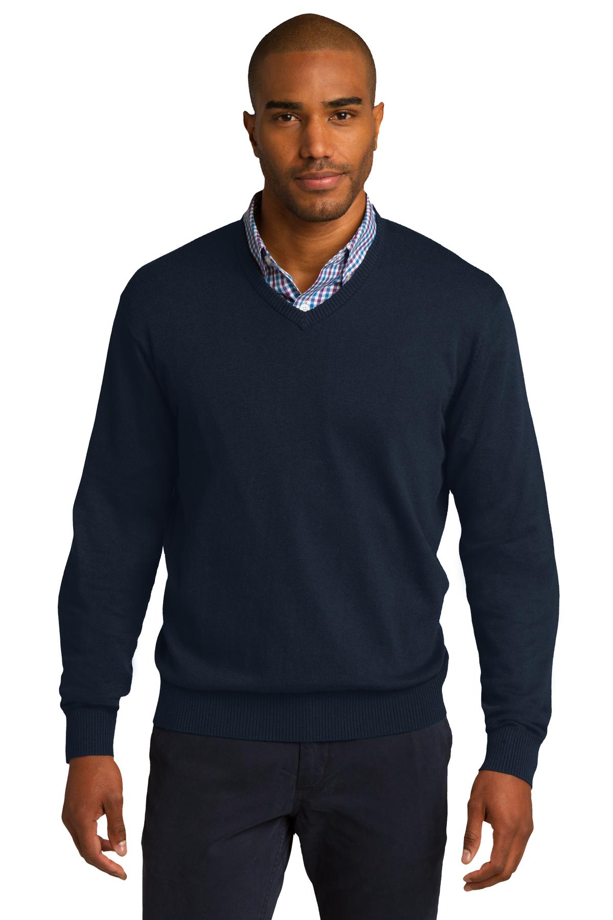 SW285 Port Authority V-Neck Sweater. SW285 Port Authority V-Neck Sweater.