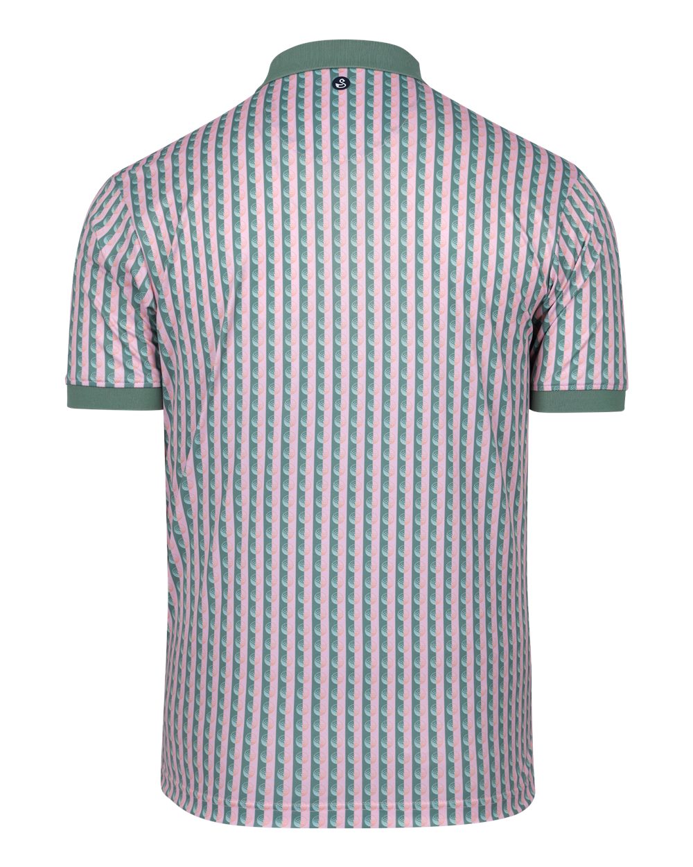 SW1026 Swannies Golf Mens Greens Piqué Polo - Back Image