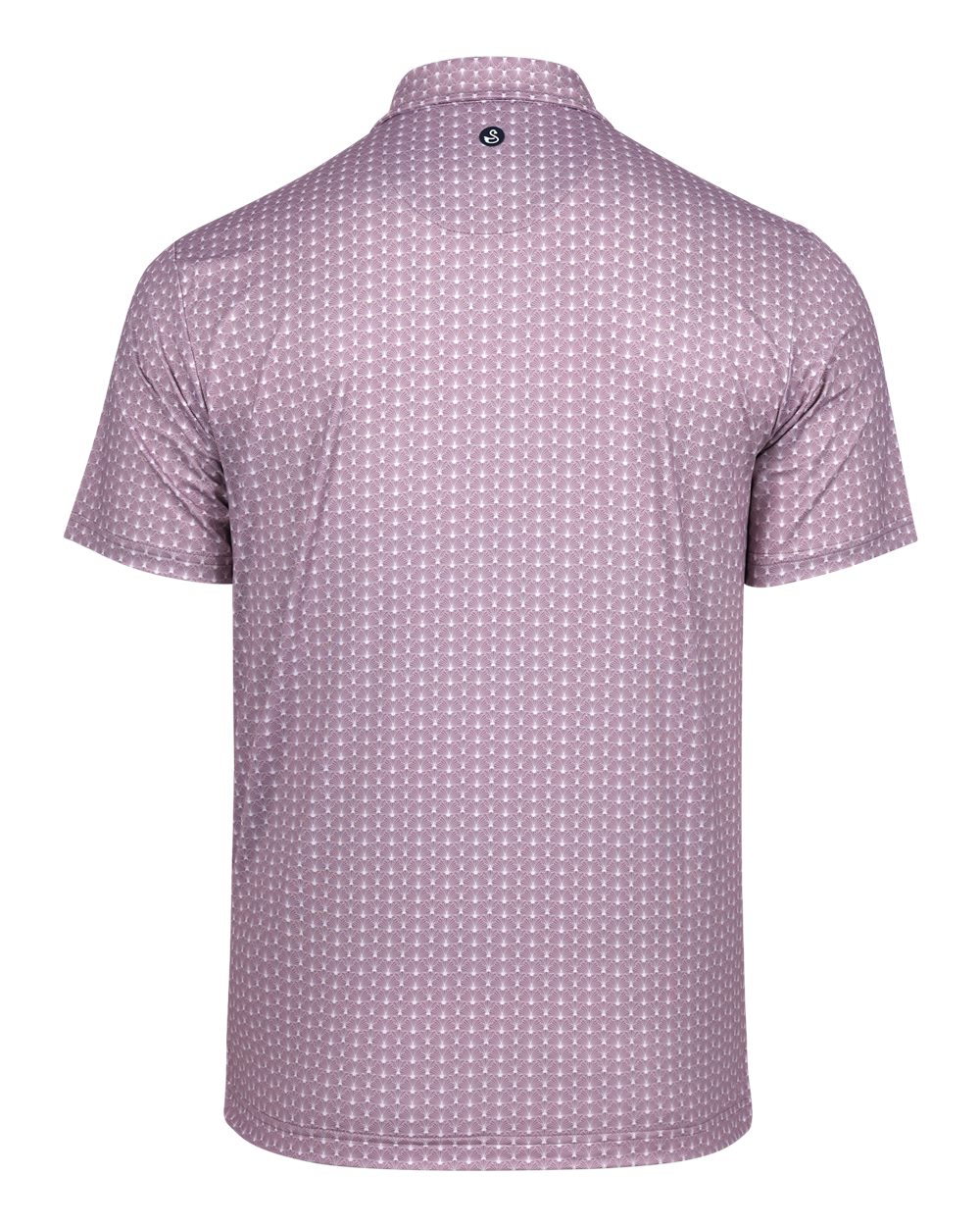 SW1036 Swannies Golf Mens Seashell Polo SW1036 Swannies Golf Mens Seashell Polo - Back Image