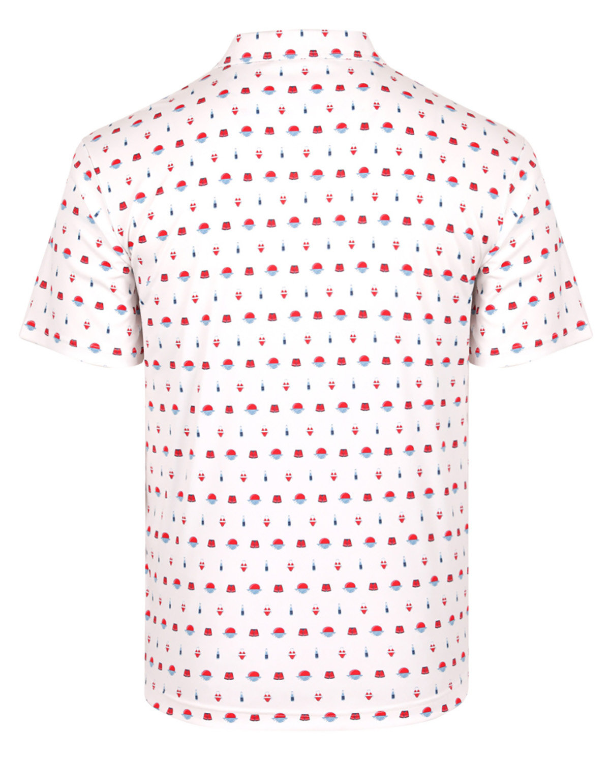 SW7200 Swannies Golf Mens Quaid Polo - Back Image