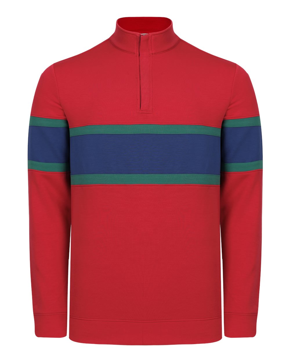 SWOQ500 Swannies Golf Mens Owen Quarter-Zip Colorblock Pullover SWOQ500 Swannies Golf Mens Owen Quarter-Zip Colorblock Pullover