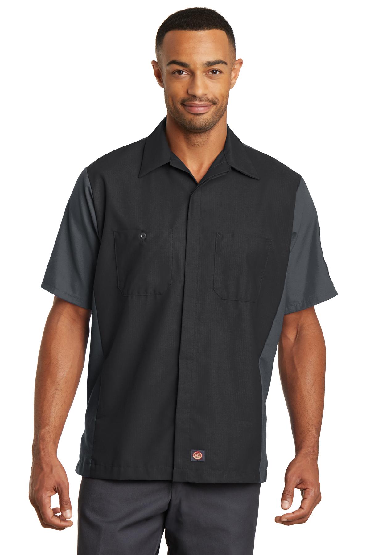 SY20 Red Kap Short Sleeve Automotive Crew Shirt Zoom Image