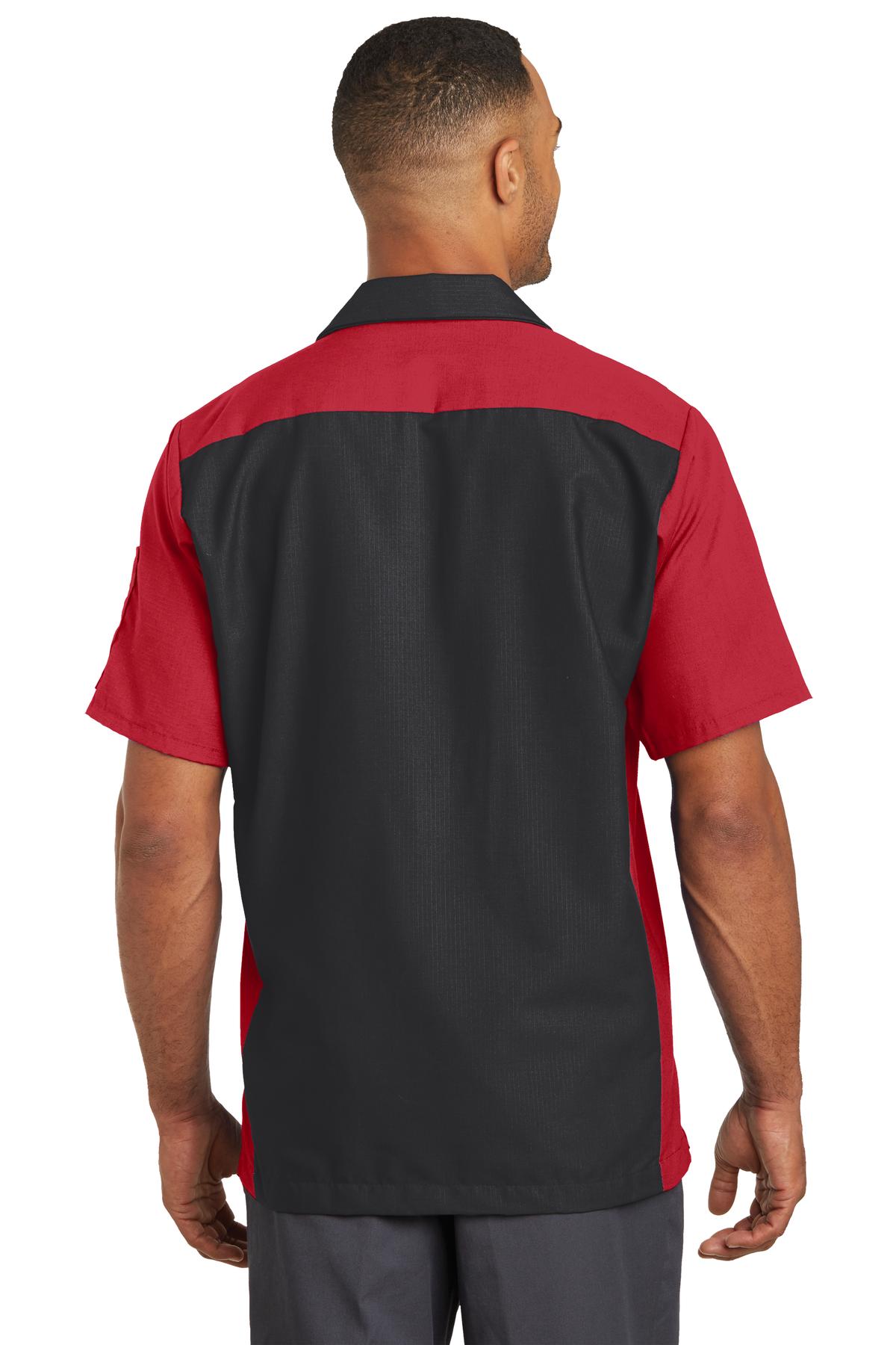 SY20 Red Kap Short Sleeve Automotive Crew Shirt - Back Image