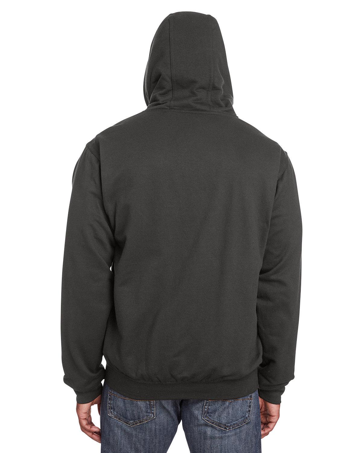 SZ101 Berne Mens Heritage Thermal Lined Sweatshirt - Back Image