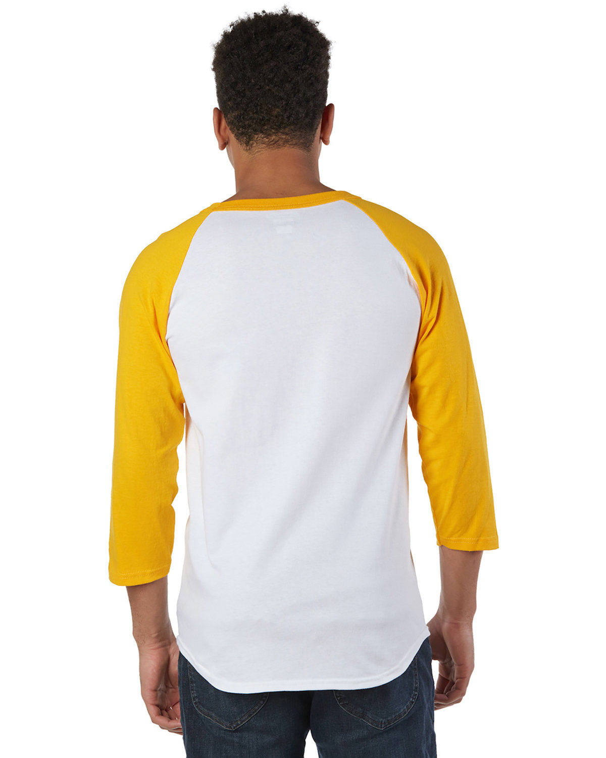 T1397 Champion Adult Raglan T-Shirt - Back Image