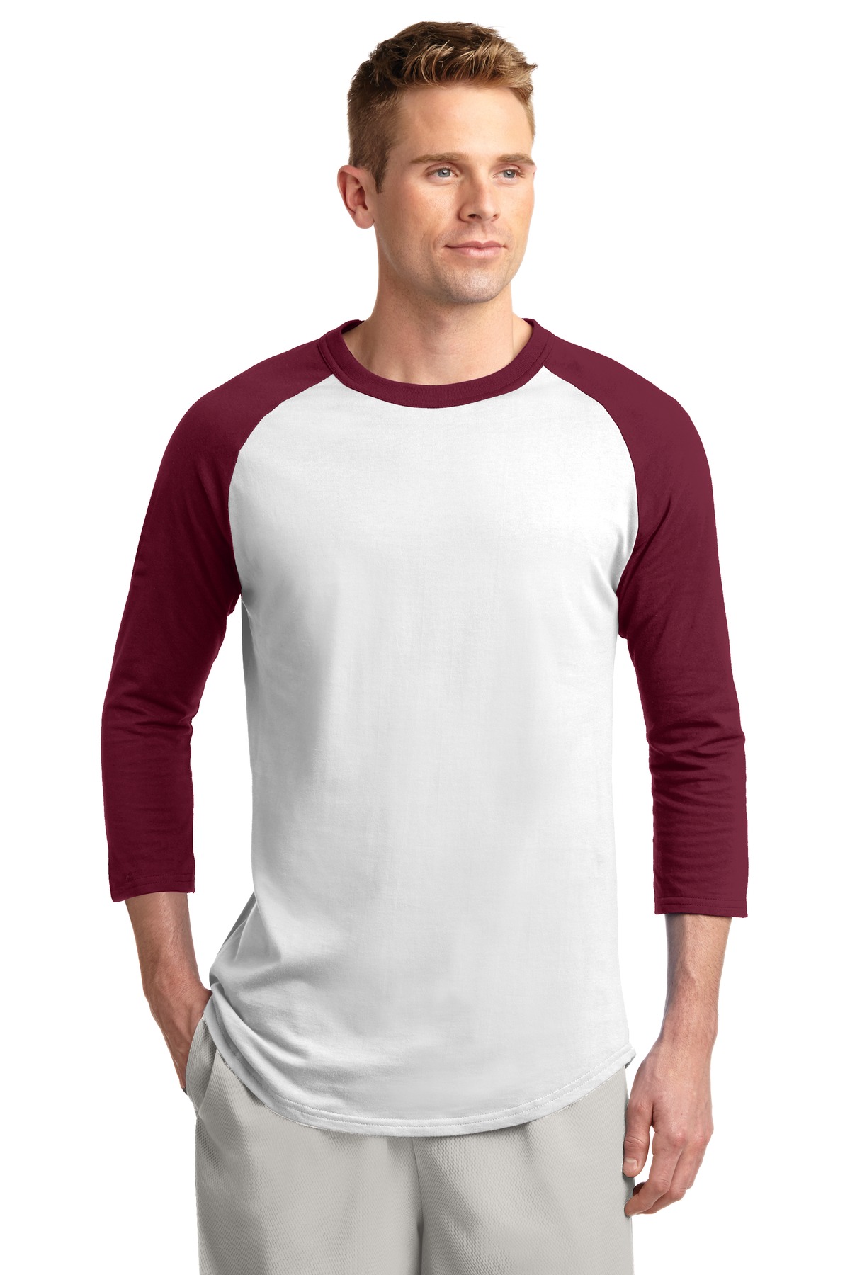 T200 Sport-Tek Colorblock Raglan Jersey.