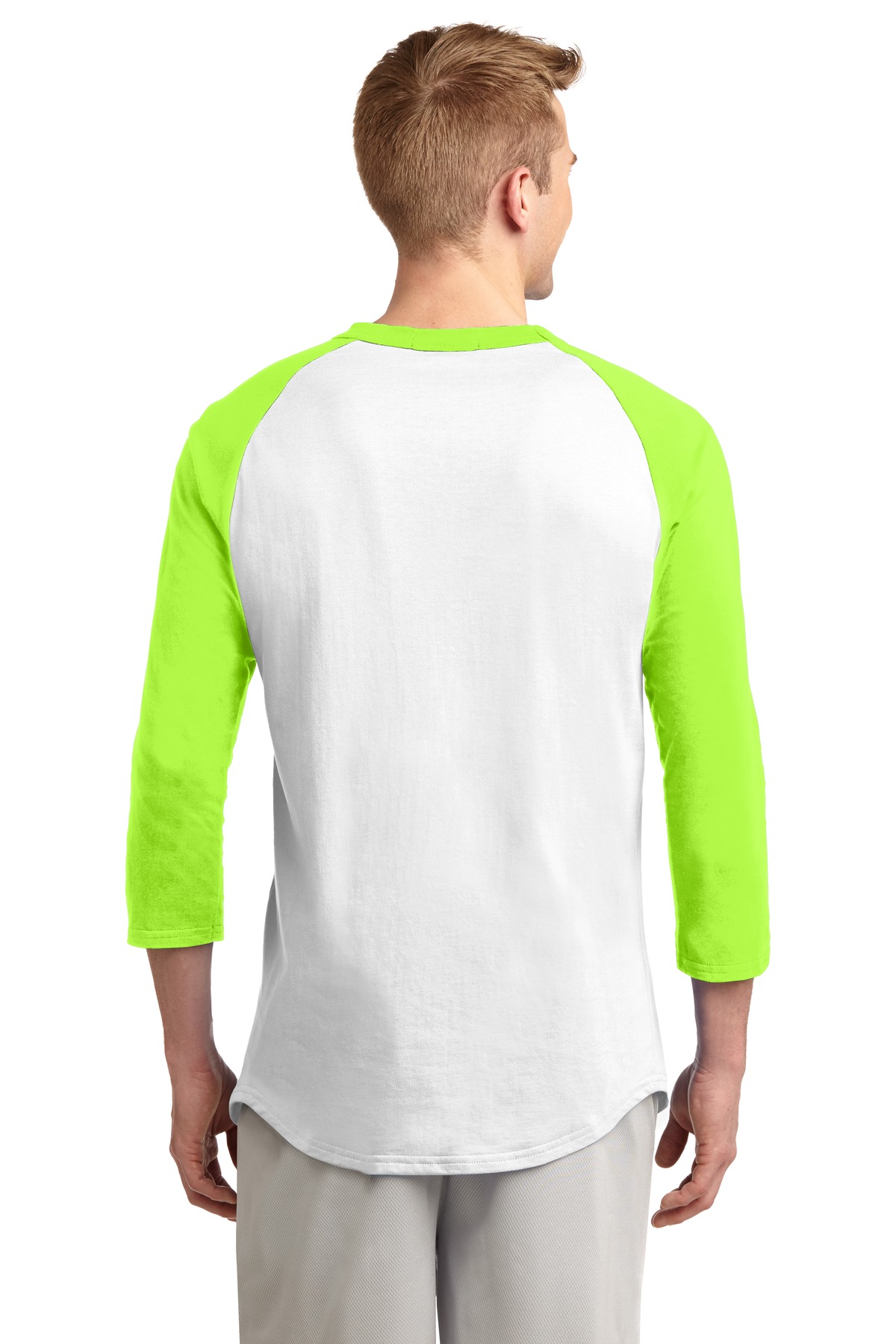 T200 Sport-Tek Colorblock Raglan Jersey. - Back Image