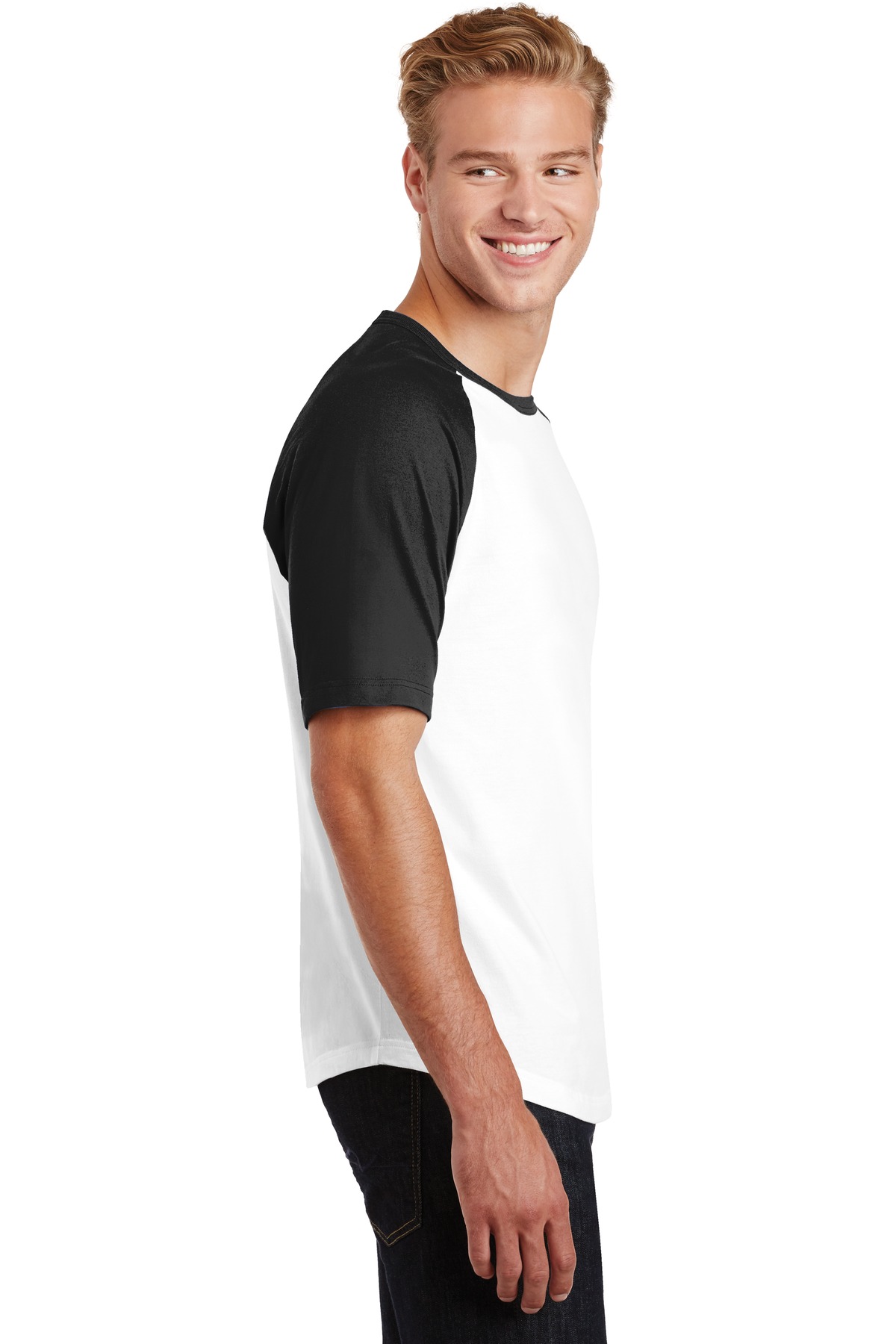 T201 Sport-Tek Short Sleeve Colorblock Raglan Jersey. T201 Sport-Tek Short Sleeve Colorblock Raglan Jersey. - Siide Image